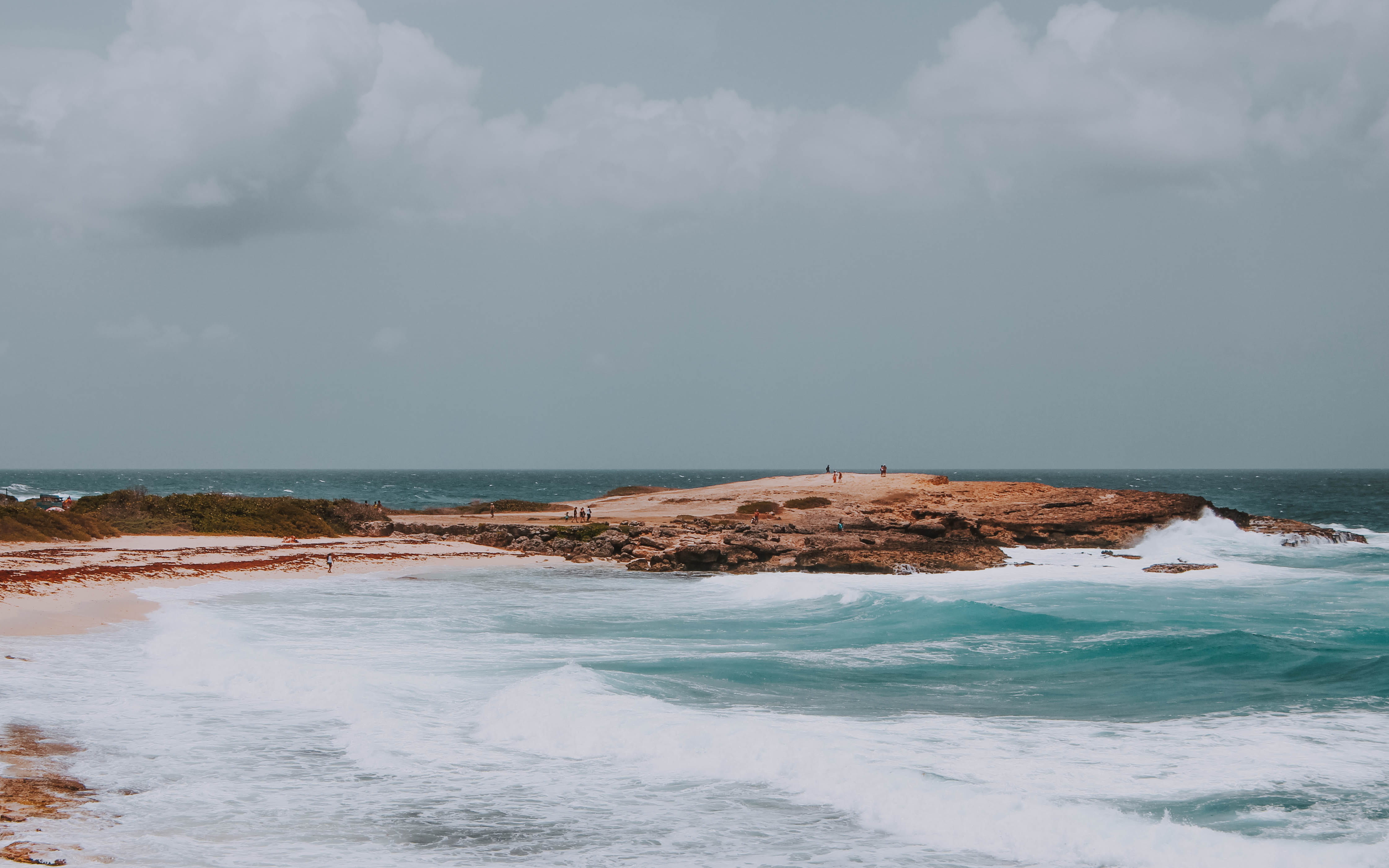 outdoors, architecture, scenics - nature, tropical, nature, island, near, horizon, exotic, horizon over water, idyllic, shore, cloud - sky, cloudy, power in nature, HD Wallpaper