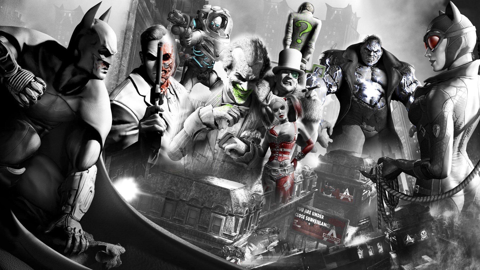 event, women, men, indoors, art and craft, celebration, arts culture and entertainment, male likeness, representation, hero, Batman: Arkham City, creativity, HD Wallpaper
