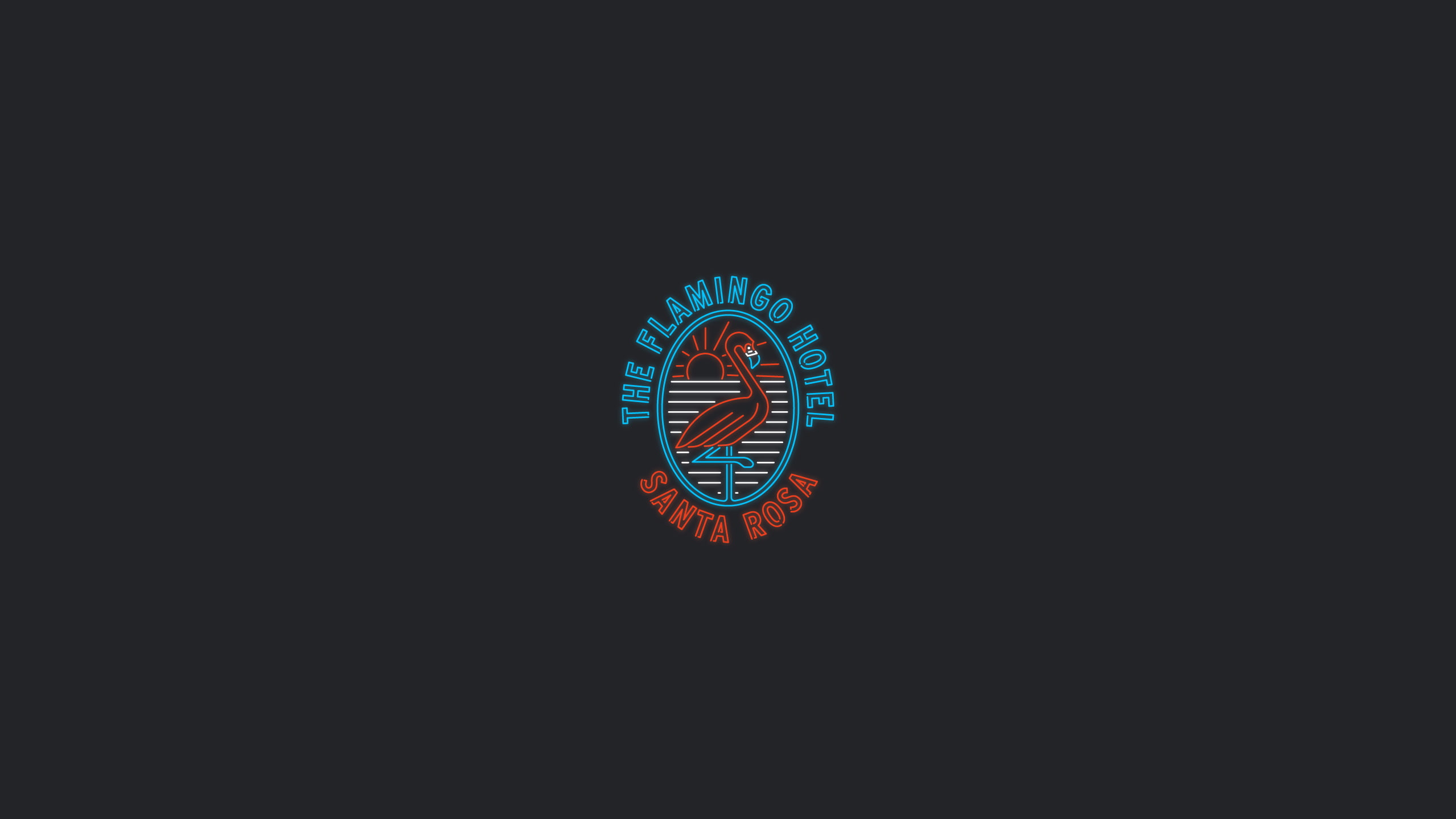 2K, logo, flamingos, illustration, HD Wallpaper