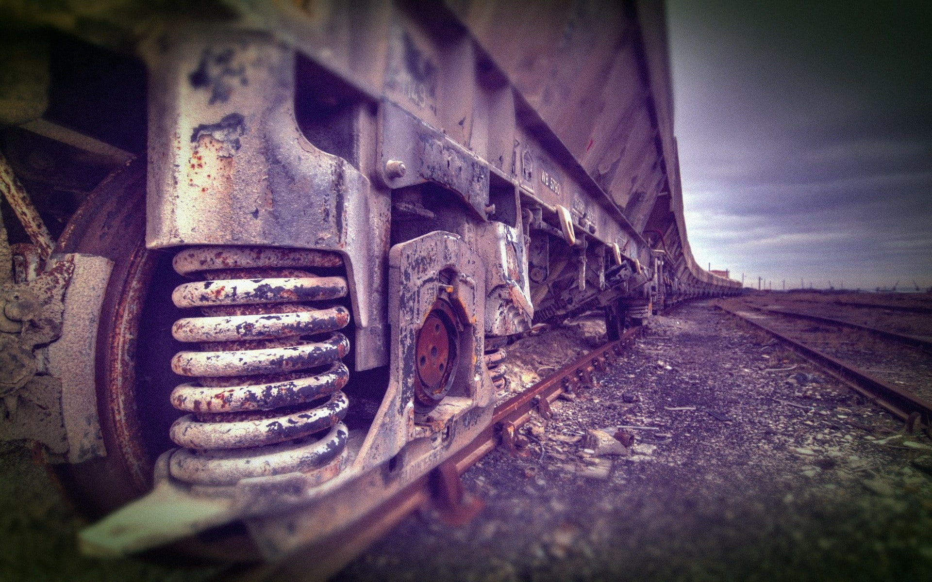 rusty, train, vehicle, no people, deterioration, track, selective focus, obsolete, train - vehicle, damaged, blurred, tire, railroad track, transportation, HD Wallpaper