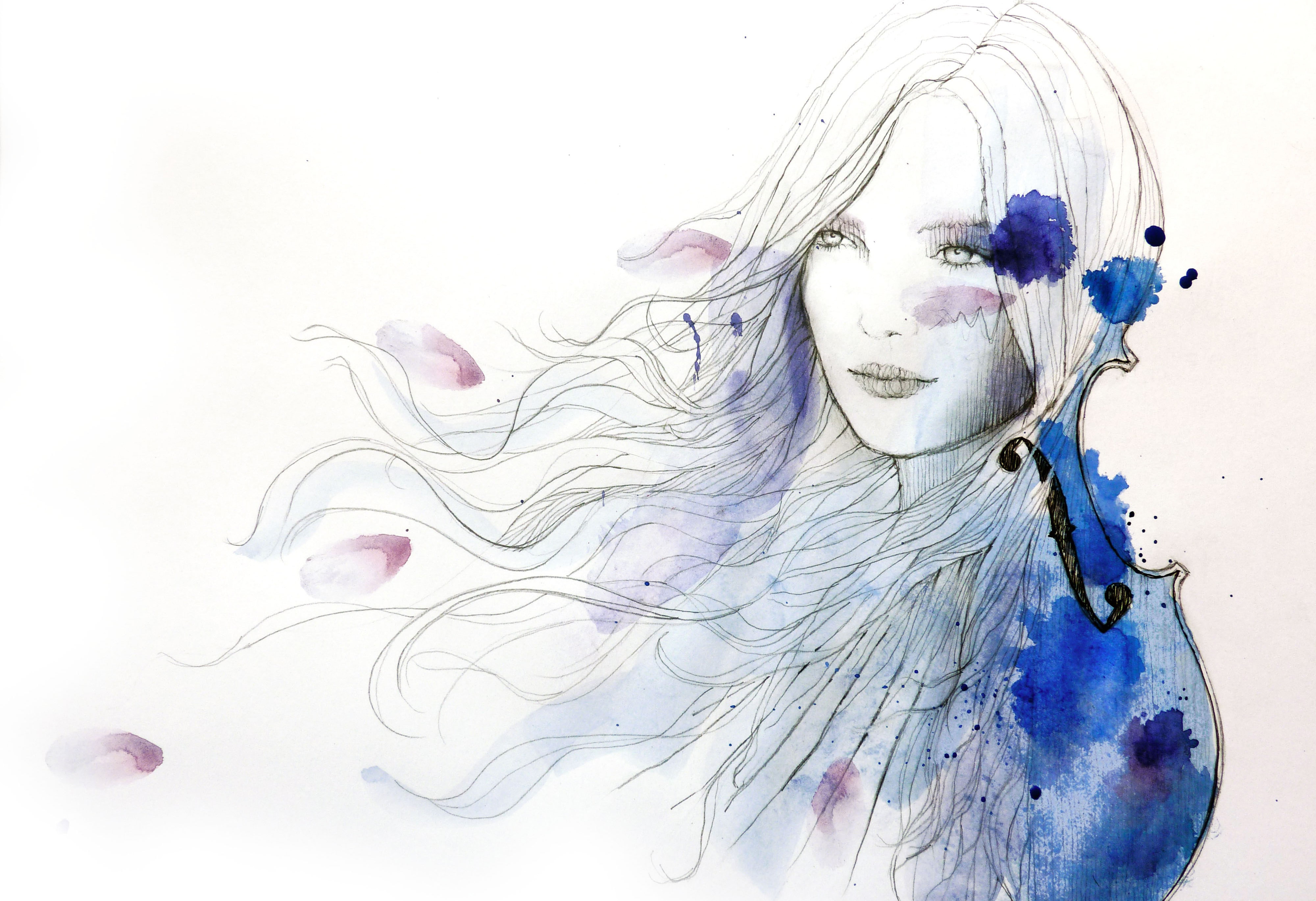 art and craft, abstract, hd images for desktop, drop, retro images, water, drawing artworks, hairstyle, headshot, bizarre, hair, paint, chracters, digital composite, HD Wallpaper