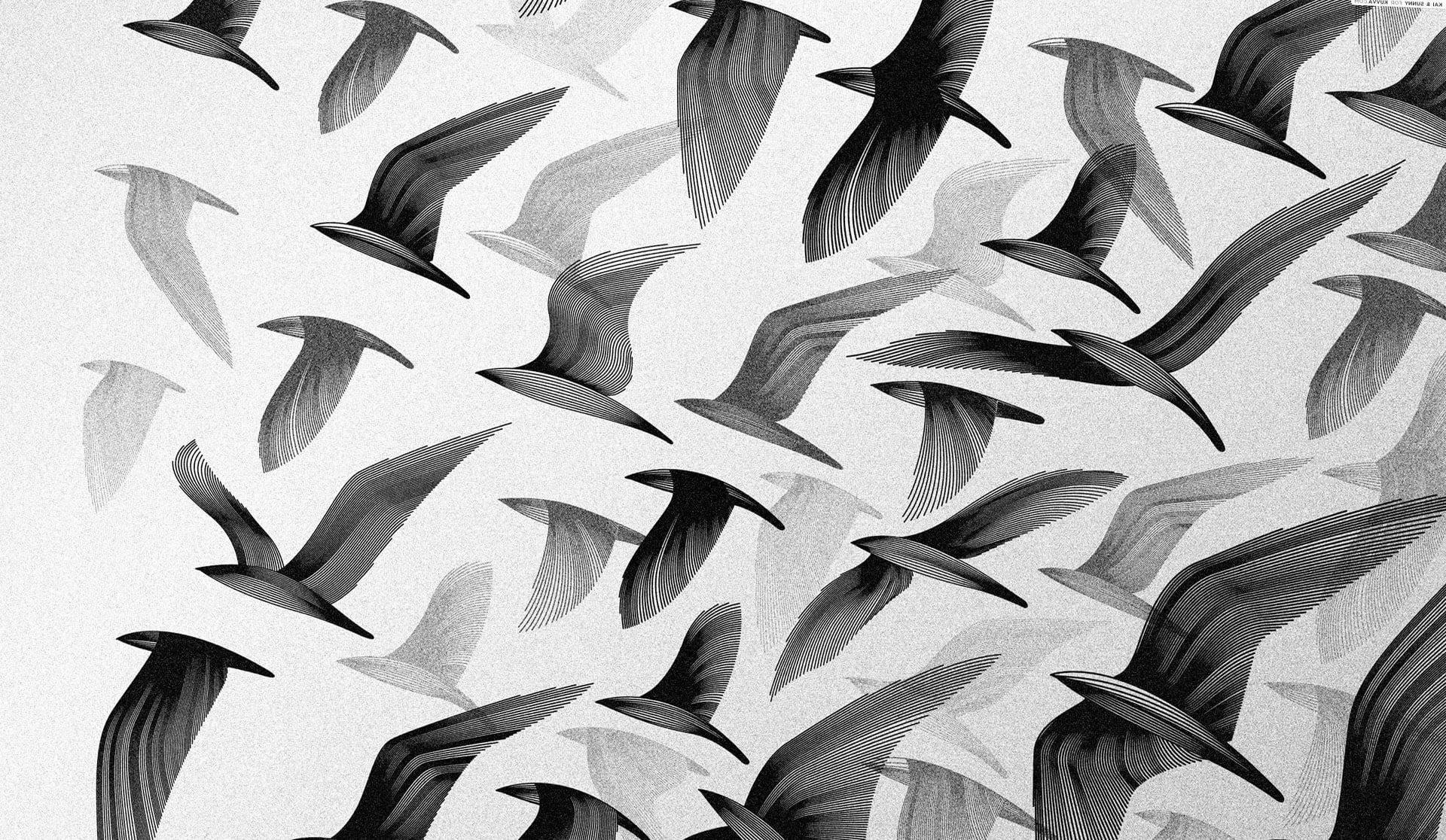 nature, large group of animals, paintings, architecture, retro images, gray, plant part, no people, creativity, textured effect, close-up, anime photos, HD Wallpaper