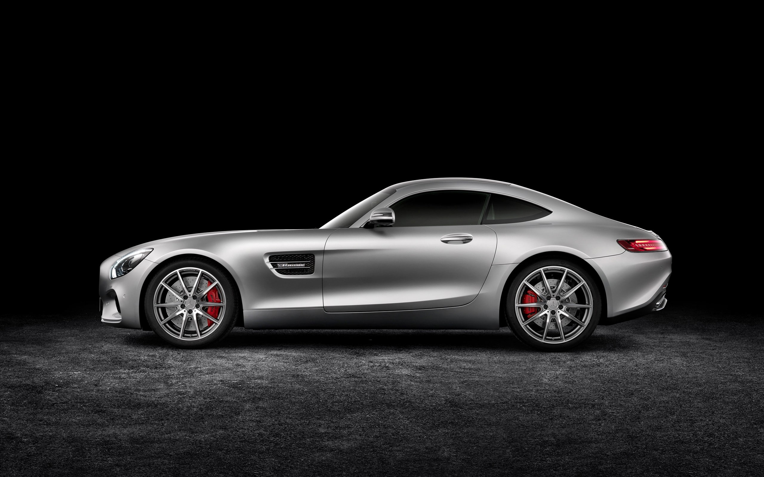 2K, vehicle, Mercedes-AMG GT, car, simple background, HD Wallpaper