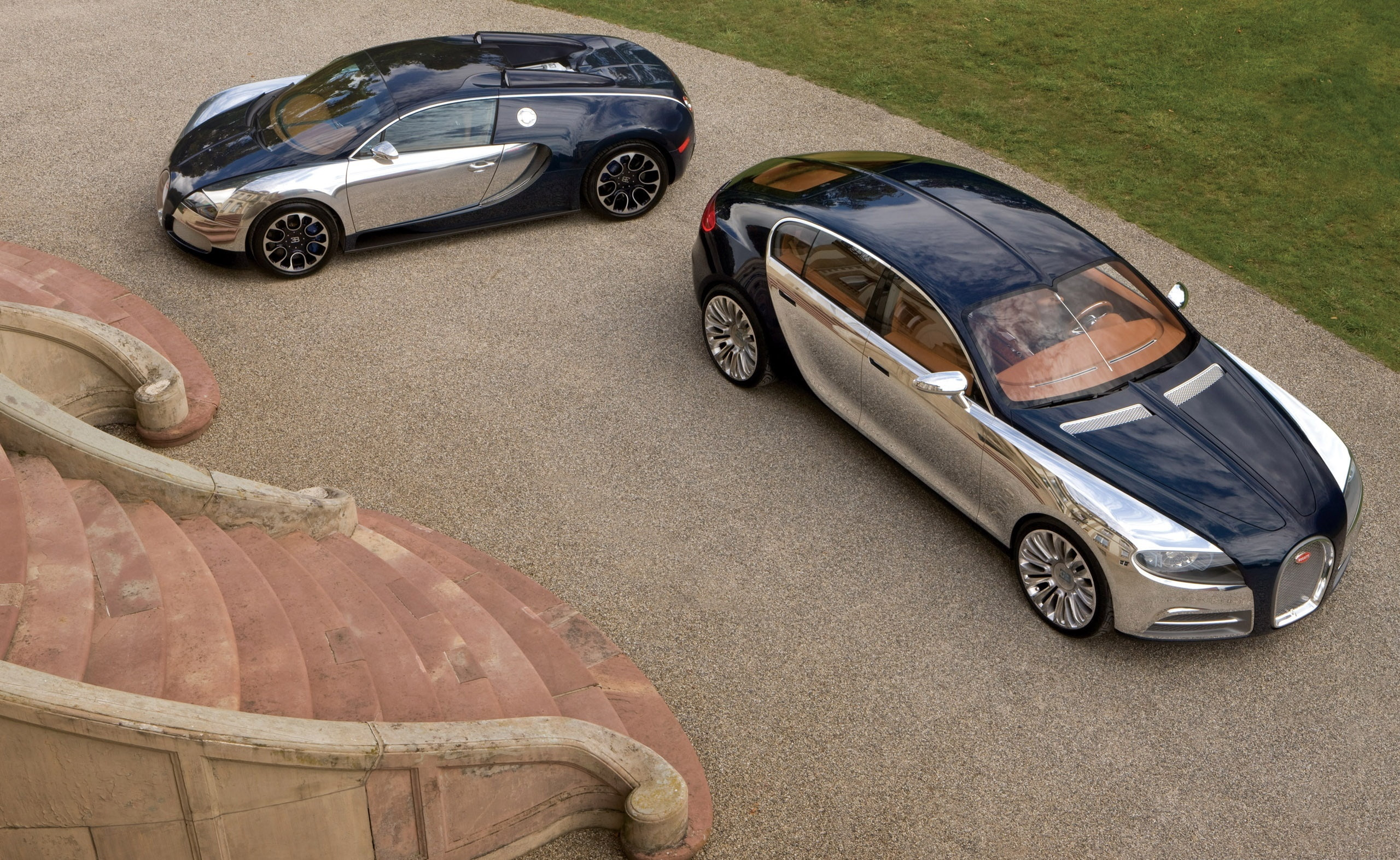 motor vehicle, silver, wheel, day, toy, car, bugatti 16c galibier, 2K, wealth, high angle view, romeo, Cars, mode of transportation, land vehicle, travel, HD Wallpaper
