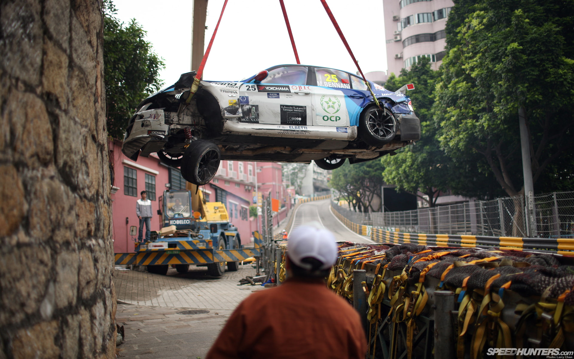 blue, racing, hd, 1080P, crash, race, car, accident, white, cars, HD Wallpaper