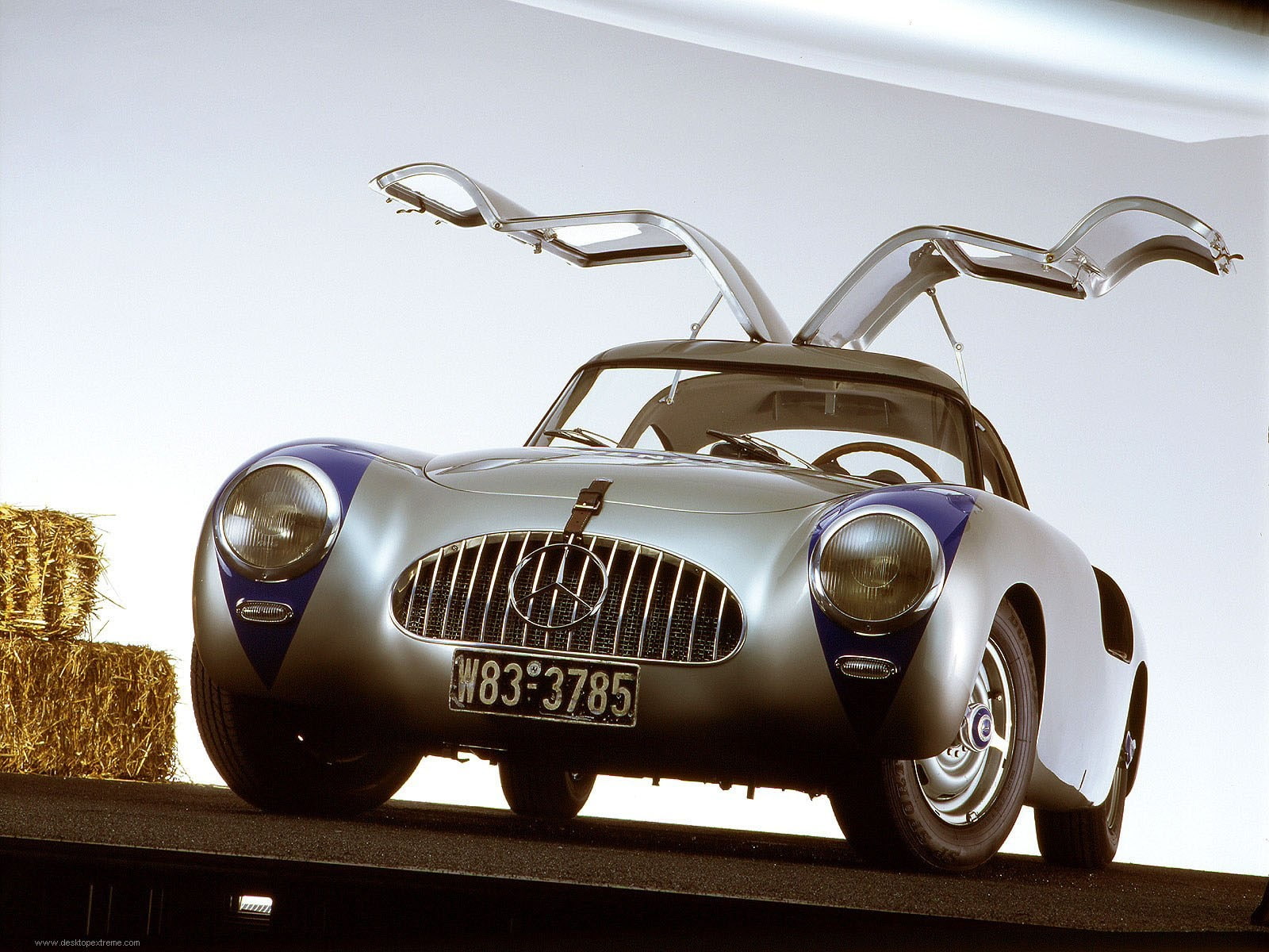 classic, 720P, cars, gullwing, hd, mercedes, car, HD Wallpaper