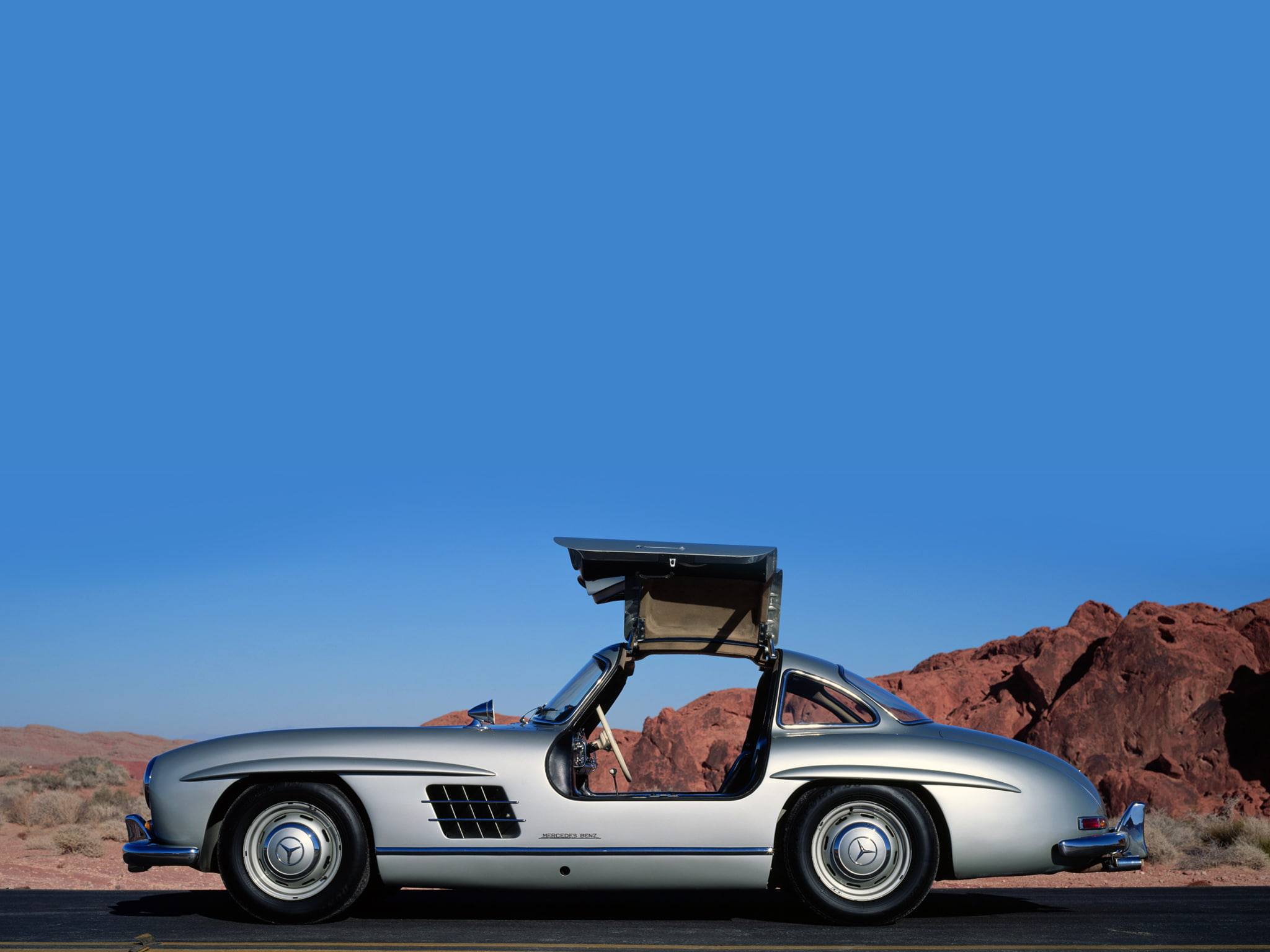 w198, 300 sl, supercars, supercar, 300, mercedes, 1954, 1080P, benz, tetro, gullwing, HD Wallpaper