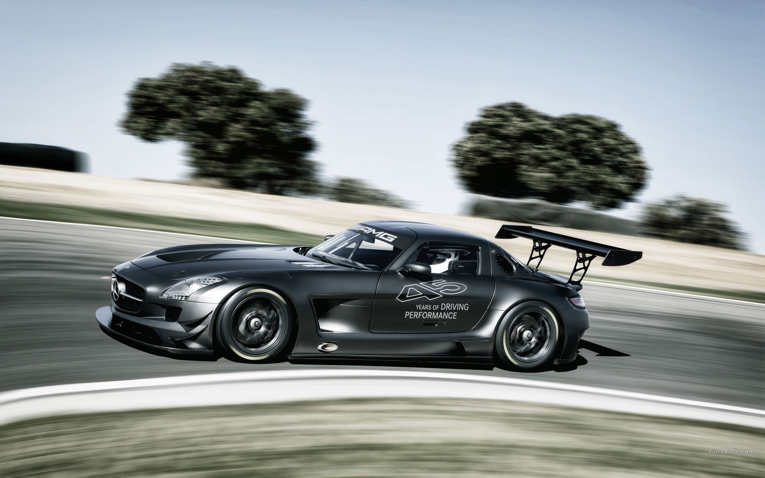 gullwing, blur, motion, matte, hd, car, 2K, mercedes, cars, sls, amg, race, HD Wallpaper