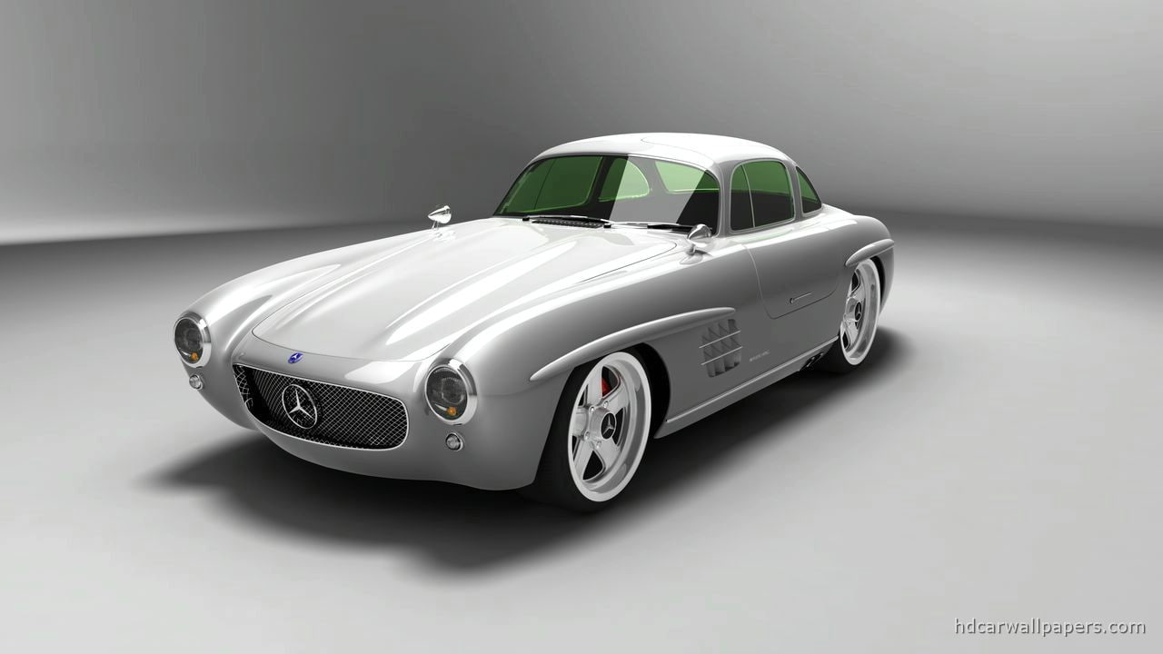 gullwing, 720P, sl, benz, 2009, panamericana, mercedes, HD Wallpaper