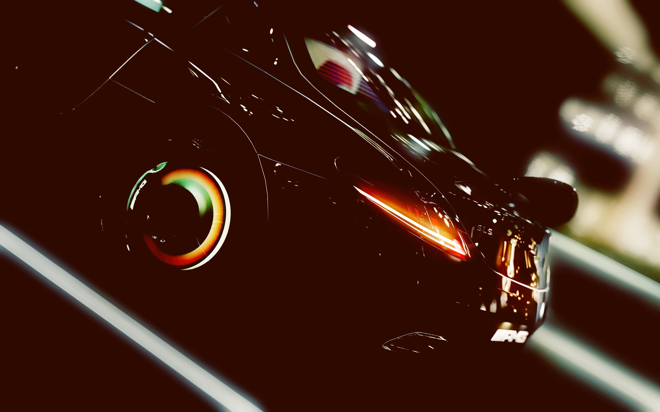 cg, hd, 2K, cars, gullwing, sls, amg, mercedes, HD Wallpaper