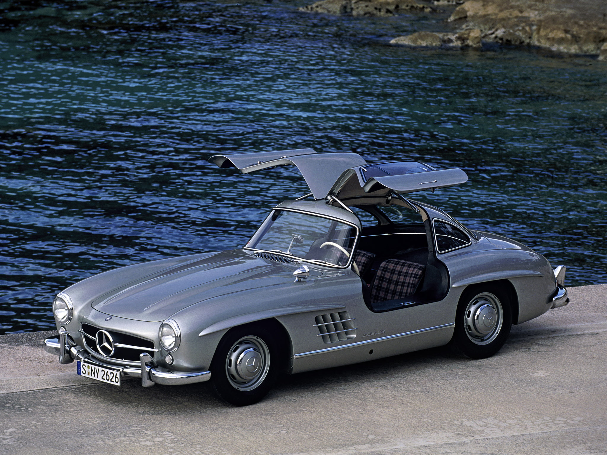 supercar, gullwing, w198, mercedes, supercars, 300, 1080P, 1954, benz, 300 sl, tetro, HD Wallpaper