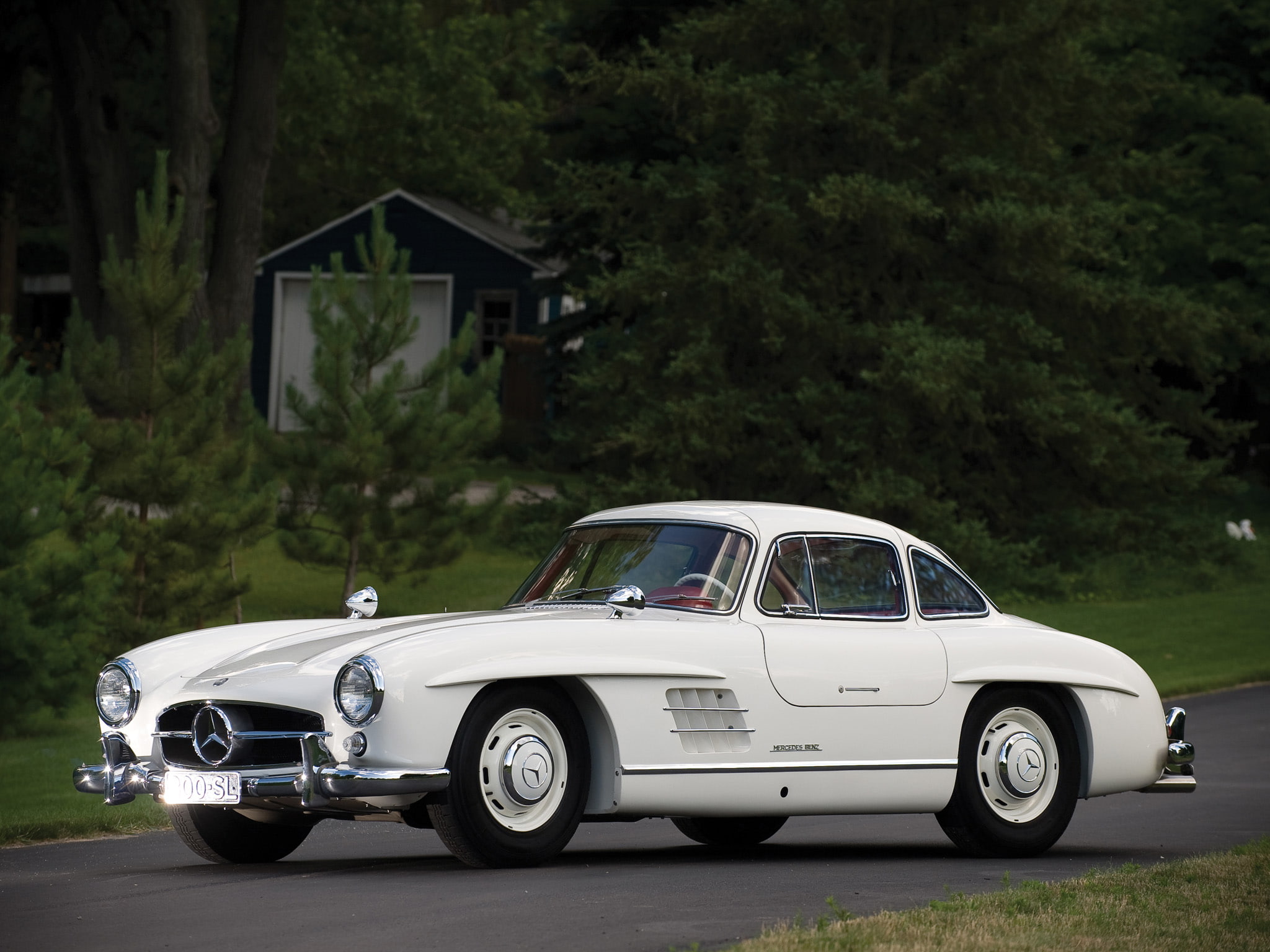 mercedes, gullwing, 300, 300 sl, supercars, w198, 1080P, supercar, benz, tetro, 1954, HD Wallpaper