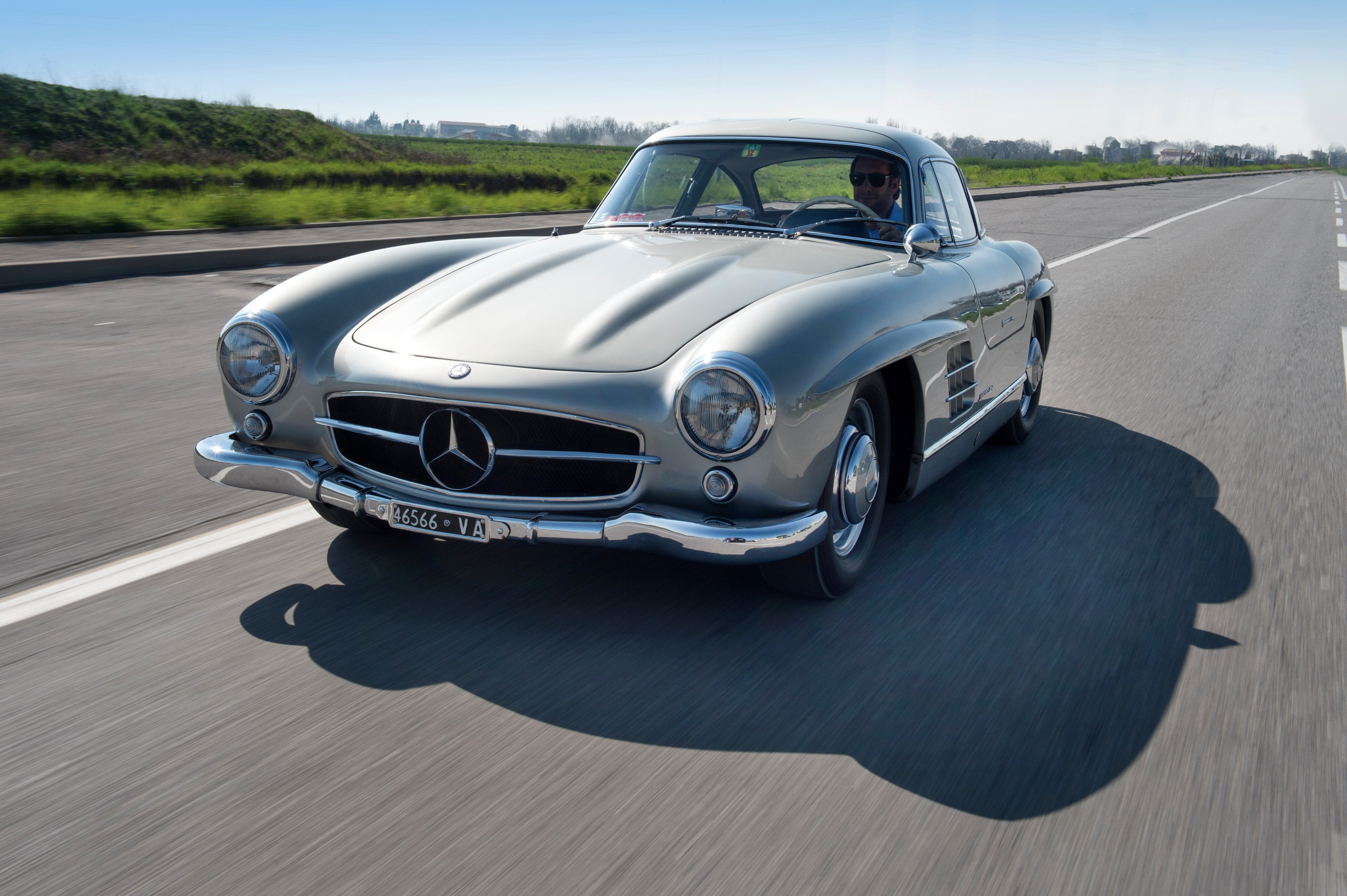 1955, mercedes, 300, benz, 4K, cars, classic, (w198), HD Wallpaper