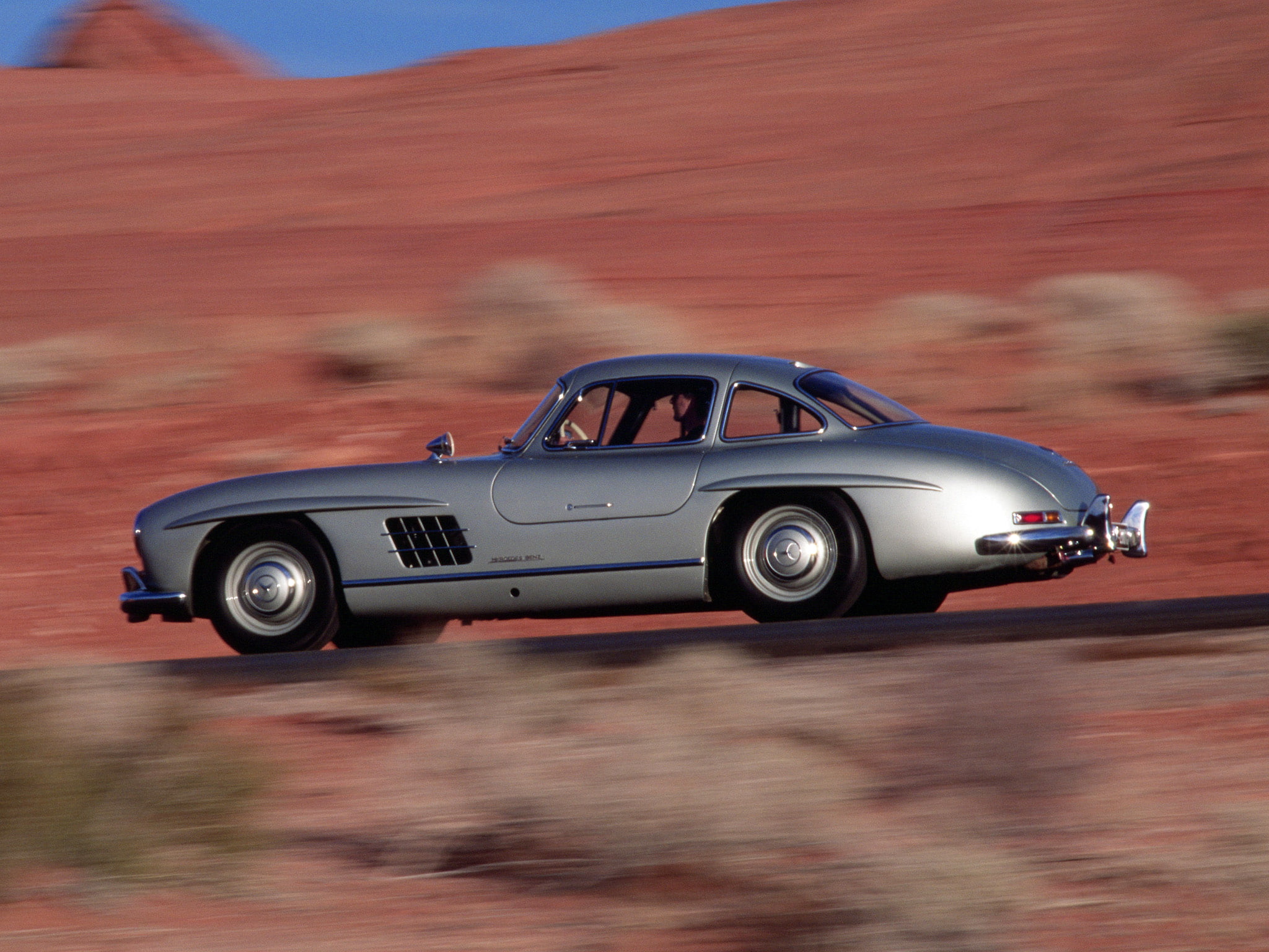 300 sl, supercars, benz, 1080P, gullwing, mercedes, supercar, 300, tetro, 1954, w198, HD Wallpaper