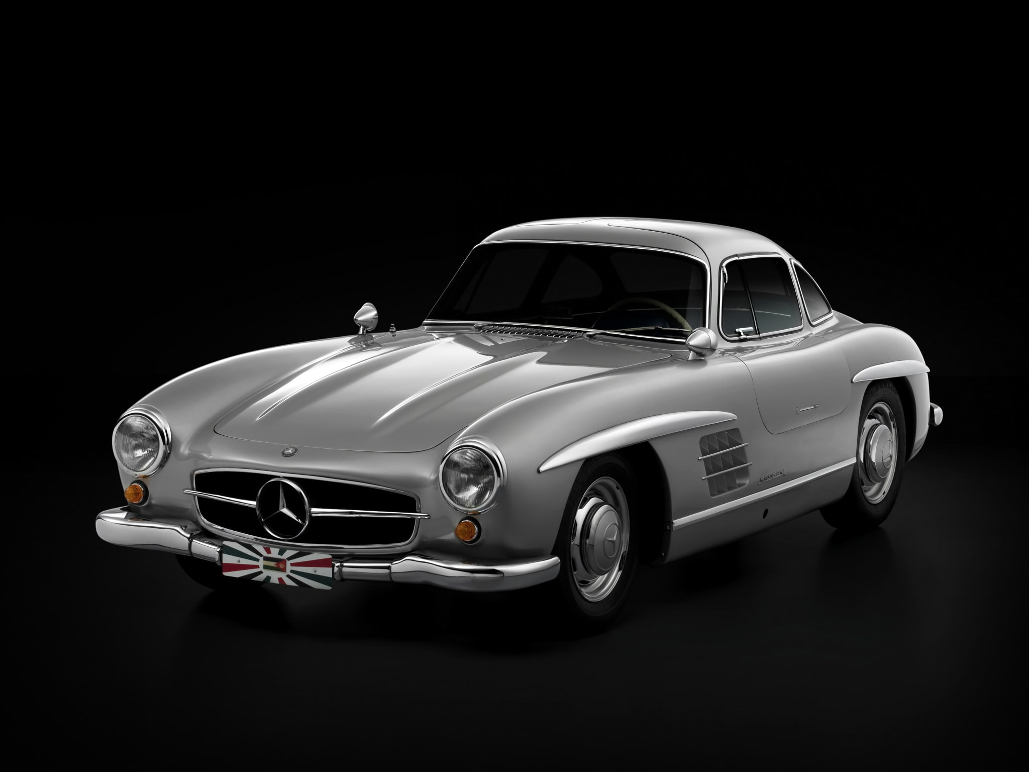 w198, 1080P, tetro, gullwing, mercedes, supercar, benz, 1954, supercars, 300, 300 sl, HD Wallpaper