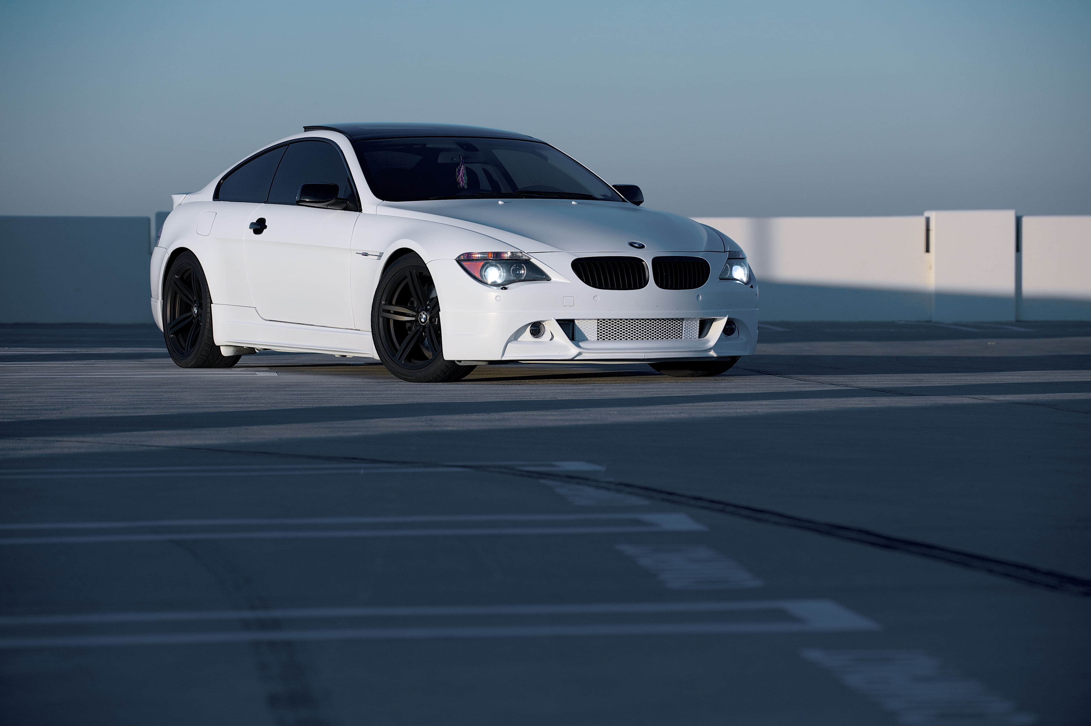 4K, black rims, e63, white, BMW, HD Wallpaper