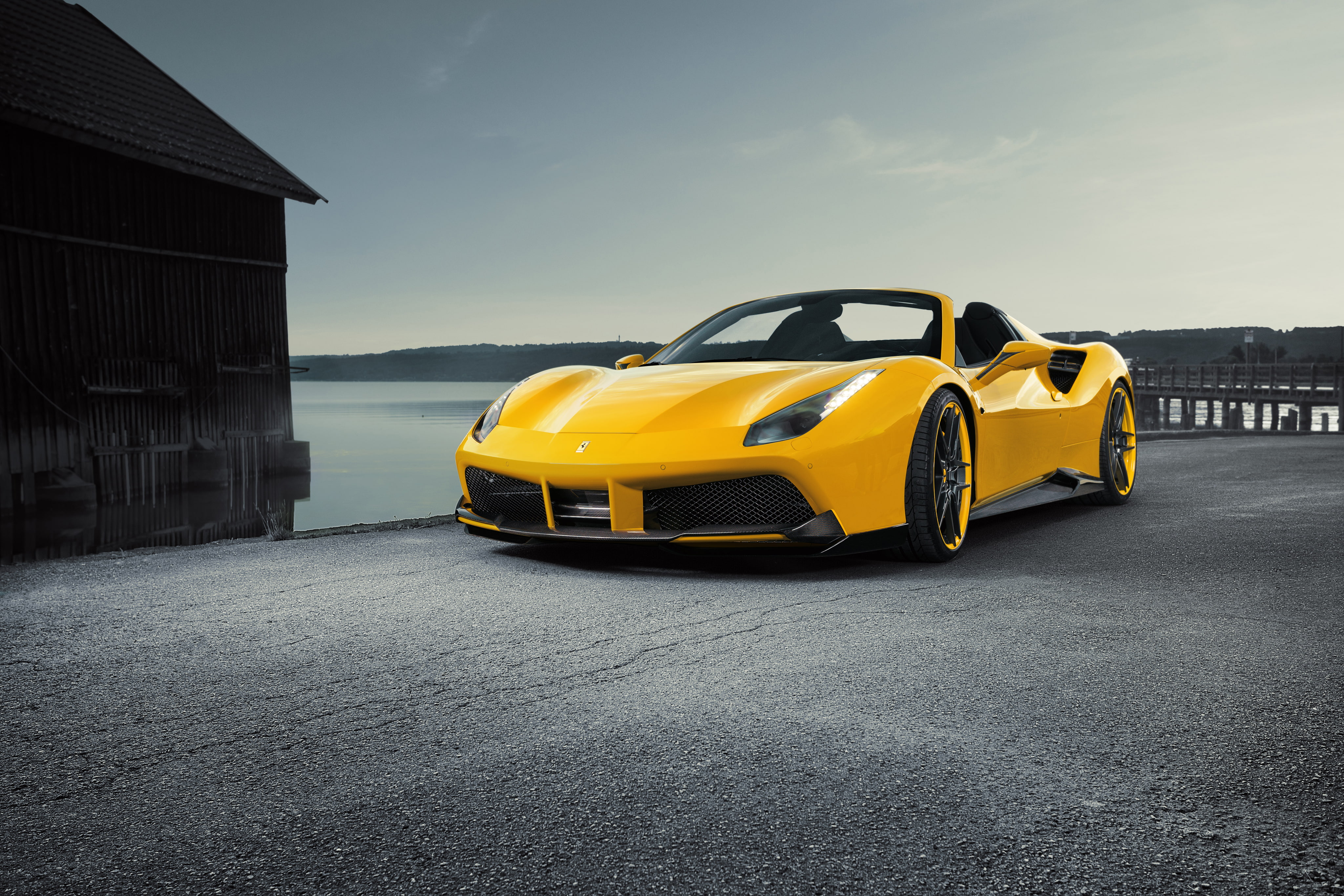 2016, Ferrari 488 GTS, 4K, Ferrari, Novitec Rosso, 4K, HD Wallpaper