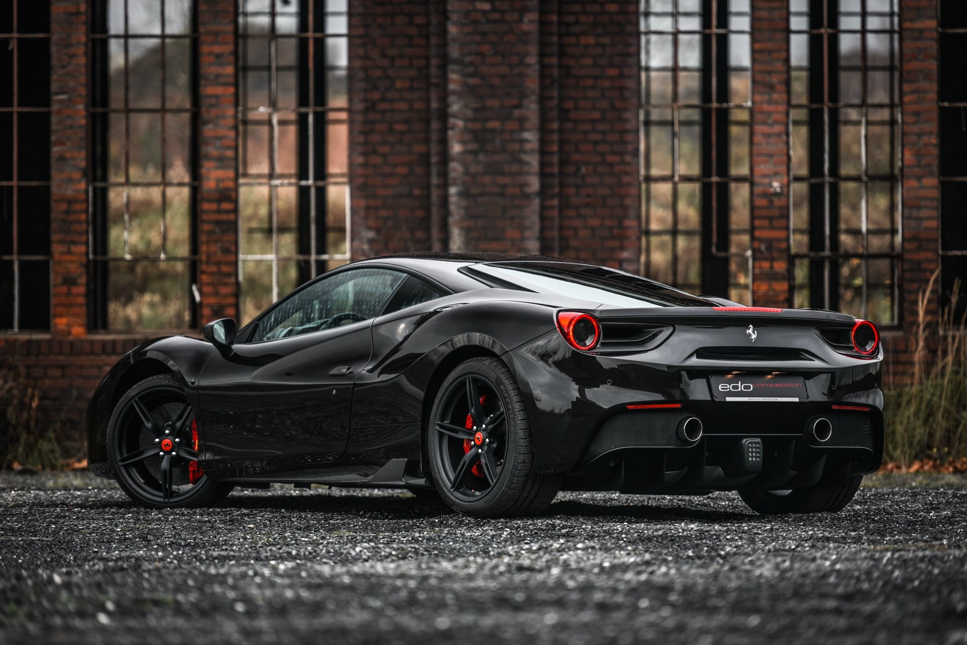 Car, 1080P, Vehicle, Black Car, Ferrari 488, Ferrari, Ferrari 488 GTB, Supercar, Sport Car, HD Wallpaper