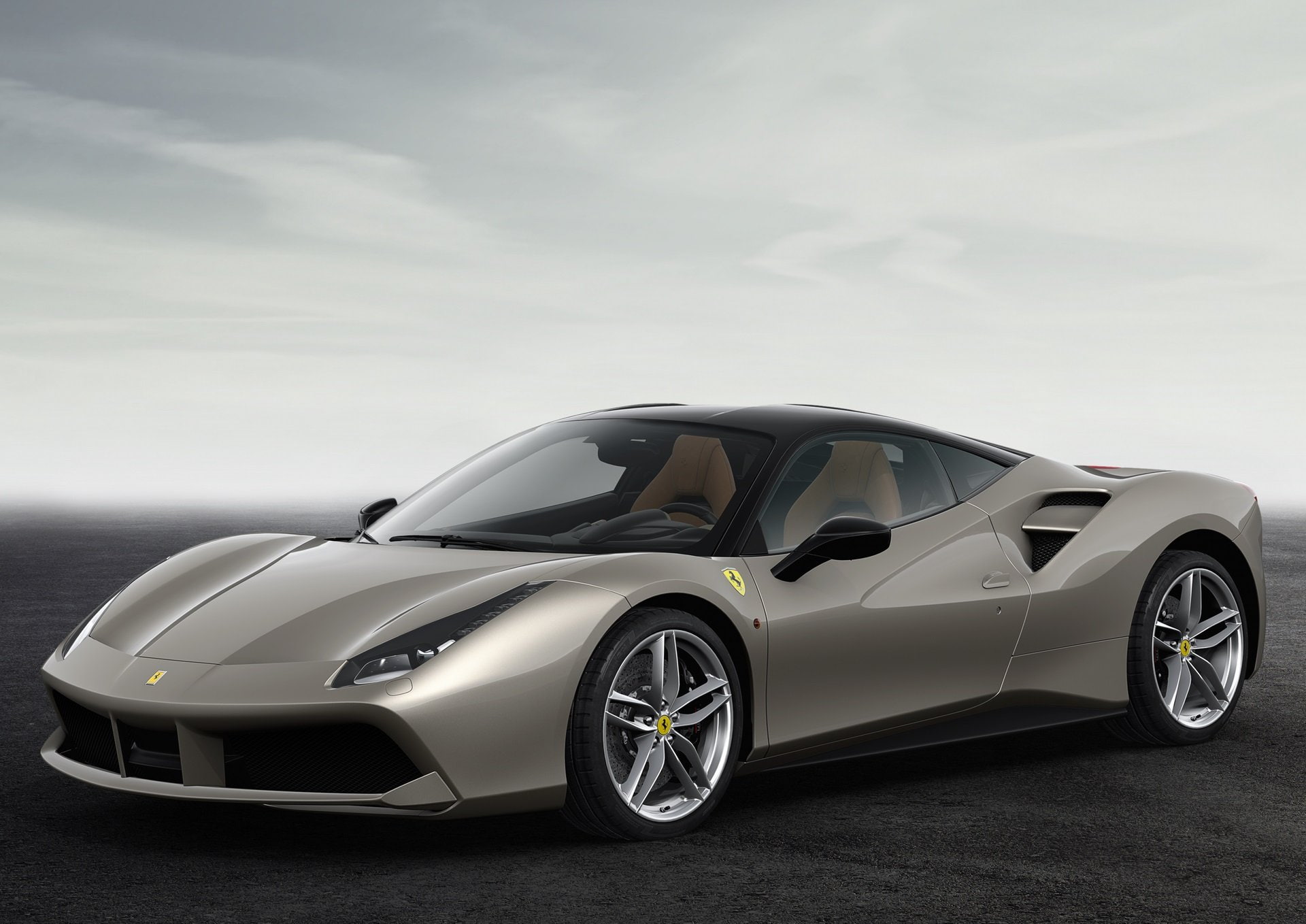 show, 1080P, paris, ferrari, anniversary, 2016, 70th, cars, gtb, 2+2, motor, 488, edition, HD Wallpaper