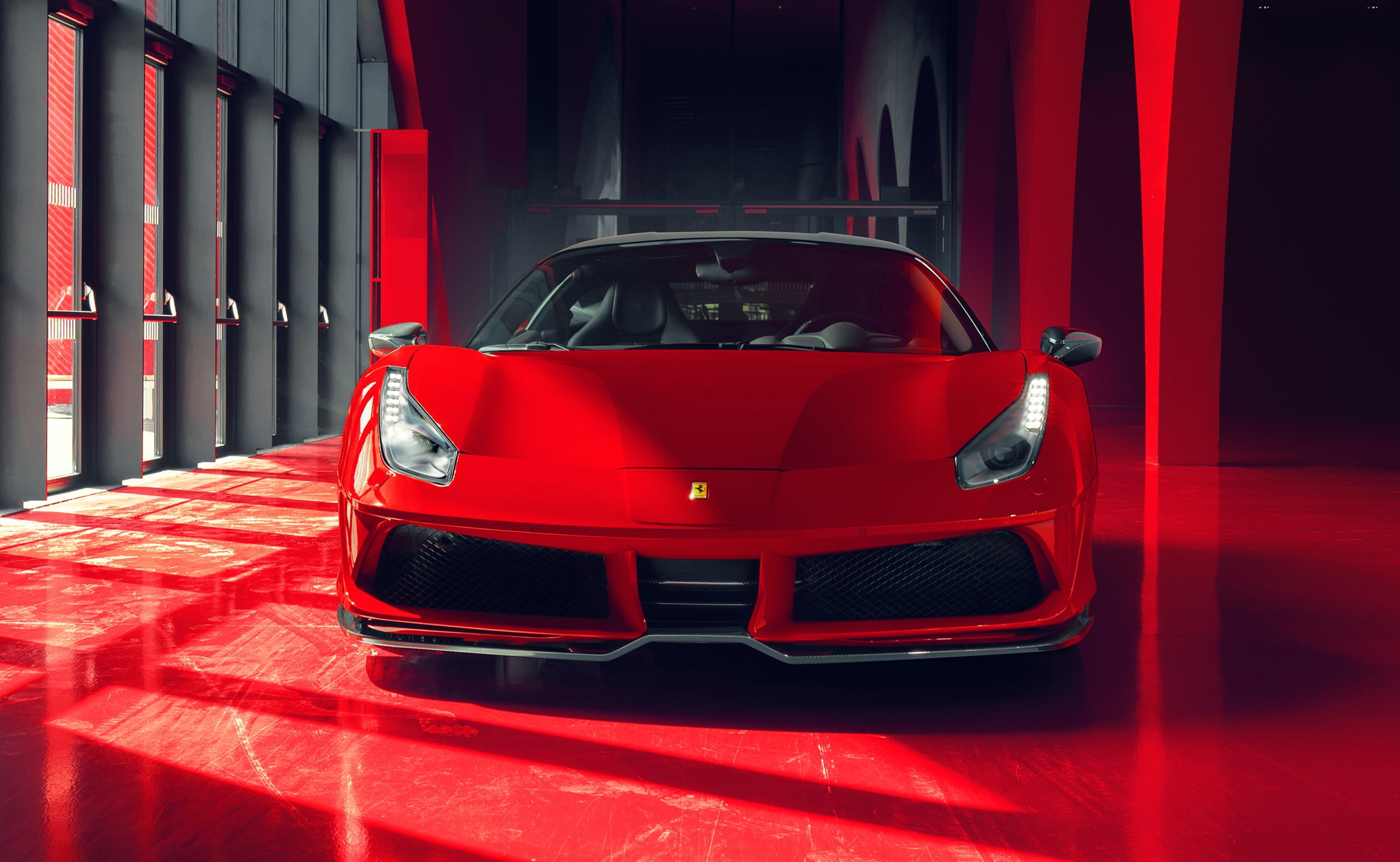 2K, transportation, Cars, reflection, coupe, ferrari, no people, mode of transportation, day, supercar, stationary, vintage car, toy car, architecture, HD Wallpaper