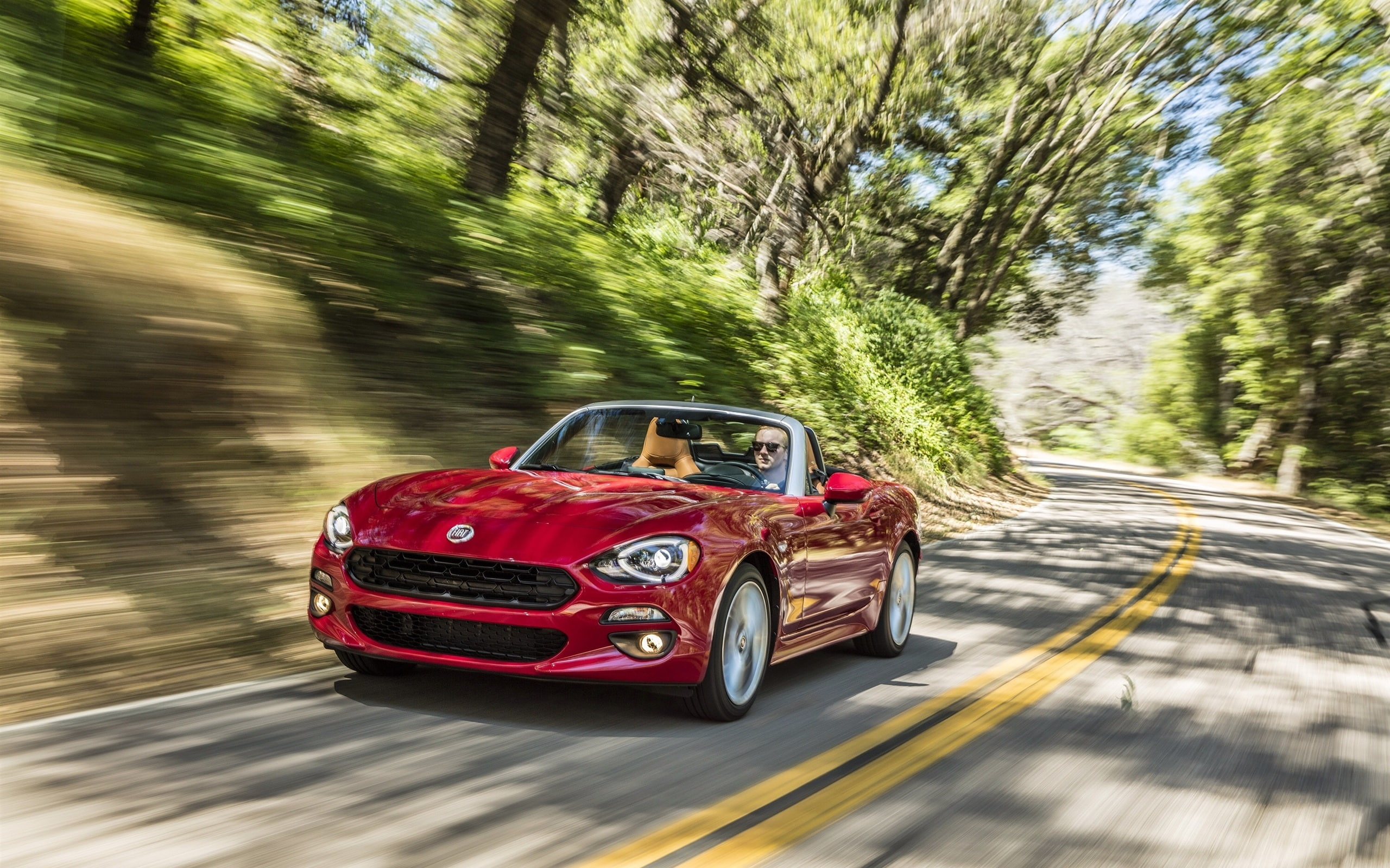 Supercar, Spider, 2K, Speed, Red, Fiat, HD Wallpaper