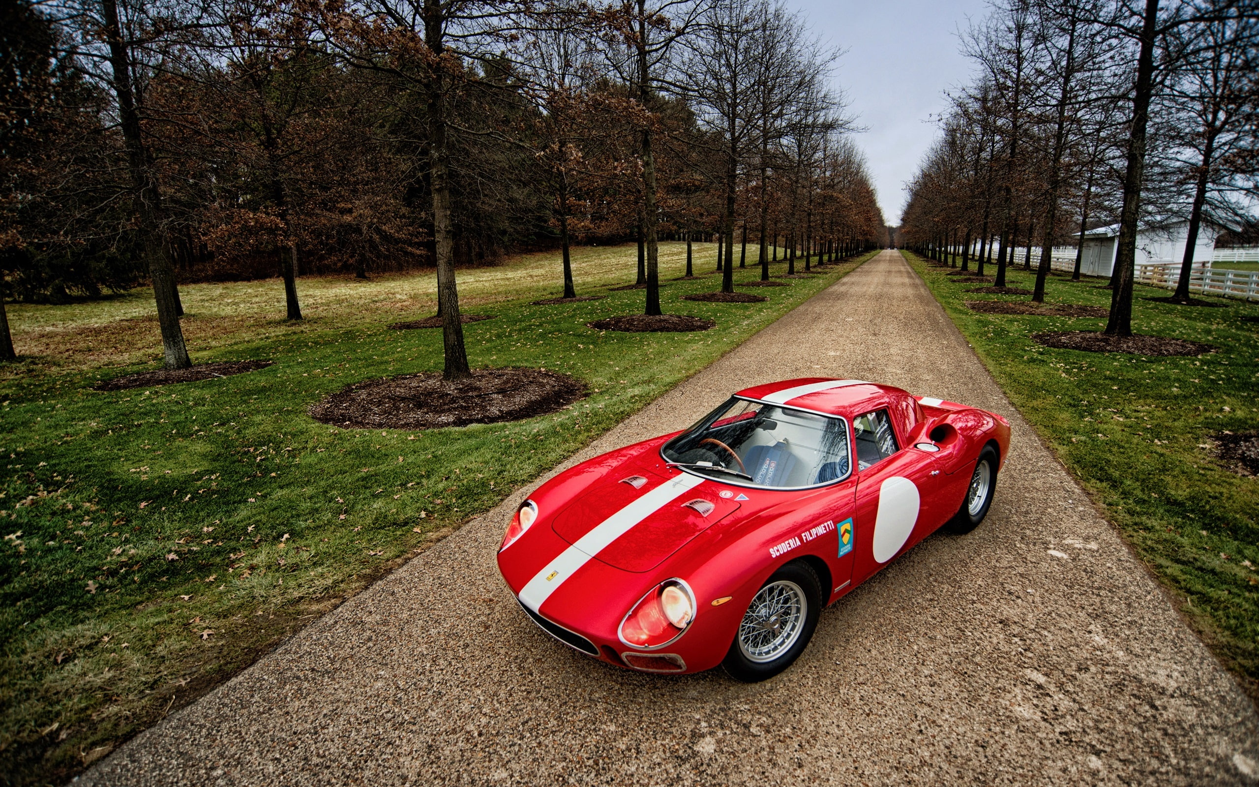 2K, Red, lm, 1964, Supercar, Ferrari, HD Wallpaper
