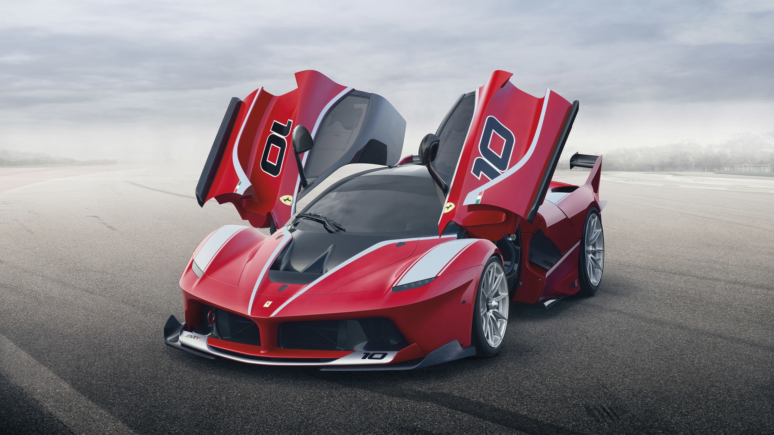 Red, sports, fxx, View, car, 2K, Supercar, Front, Ferrari, k, HD Wallpaper