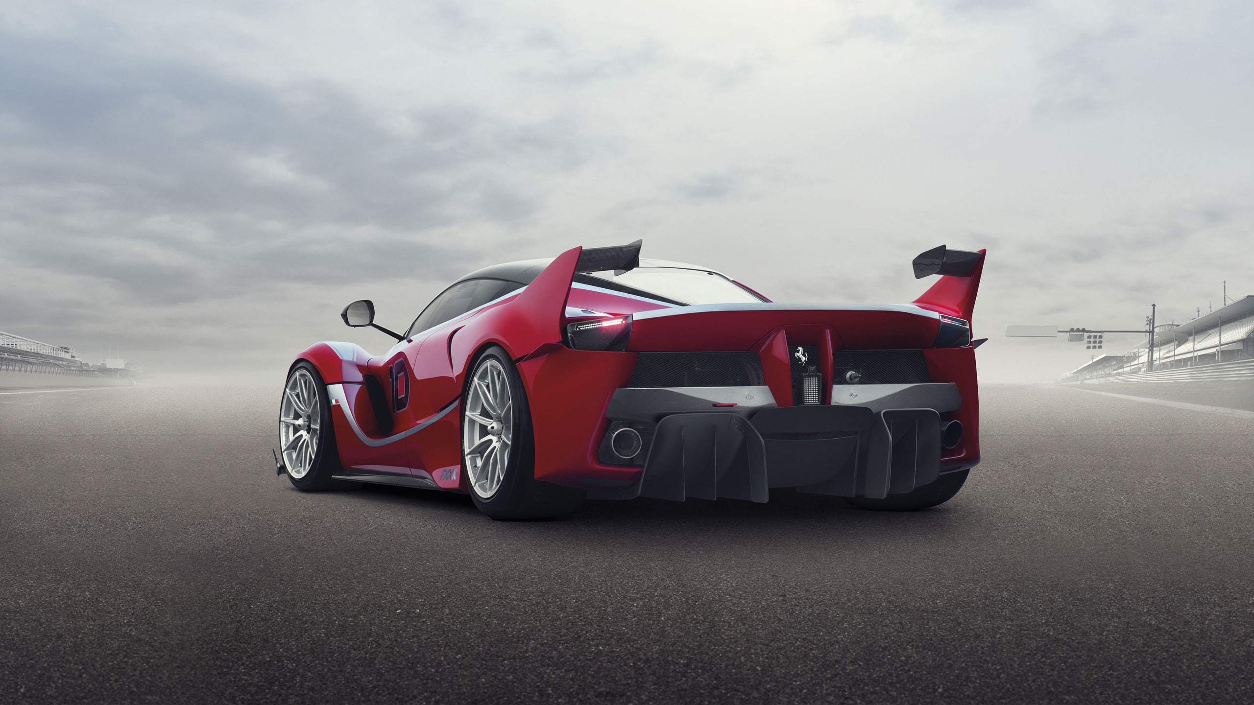 View, sports, fxx, red, Rear, Ferrari, Supercar, car, 2K, k, HD Wallpaper