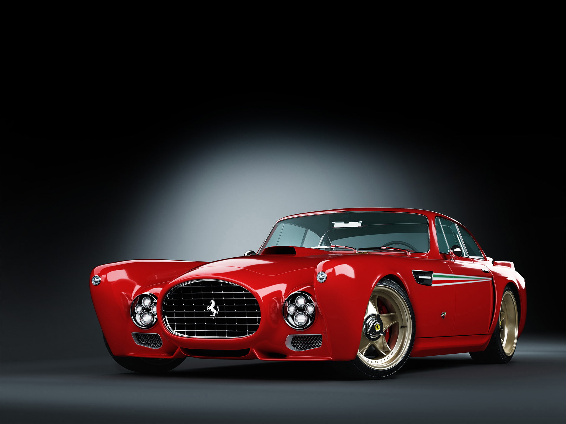 1080P, Ferrari F340 Gullwing America, Ferrari, HD Wallpaper