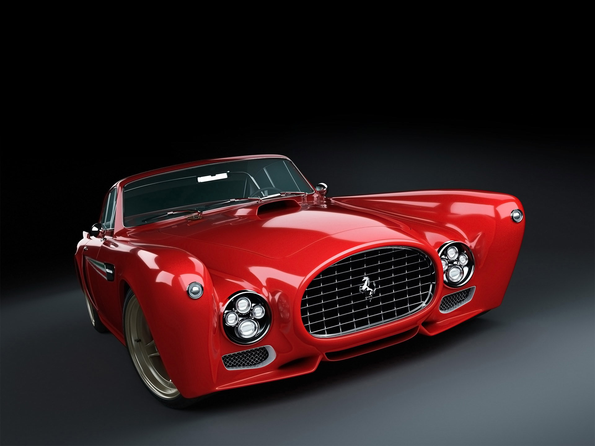 1080P, ferrari f340 gullwing america, HD Wallpaper