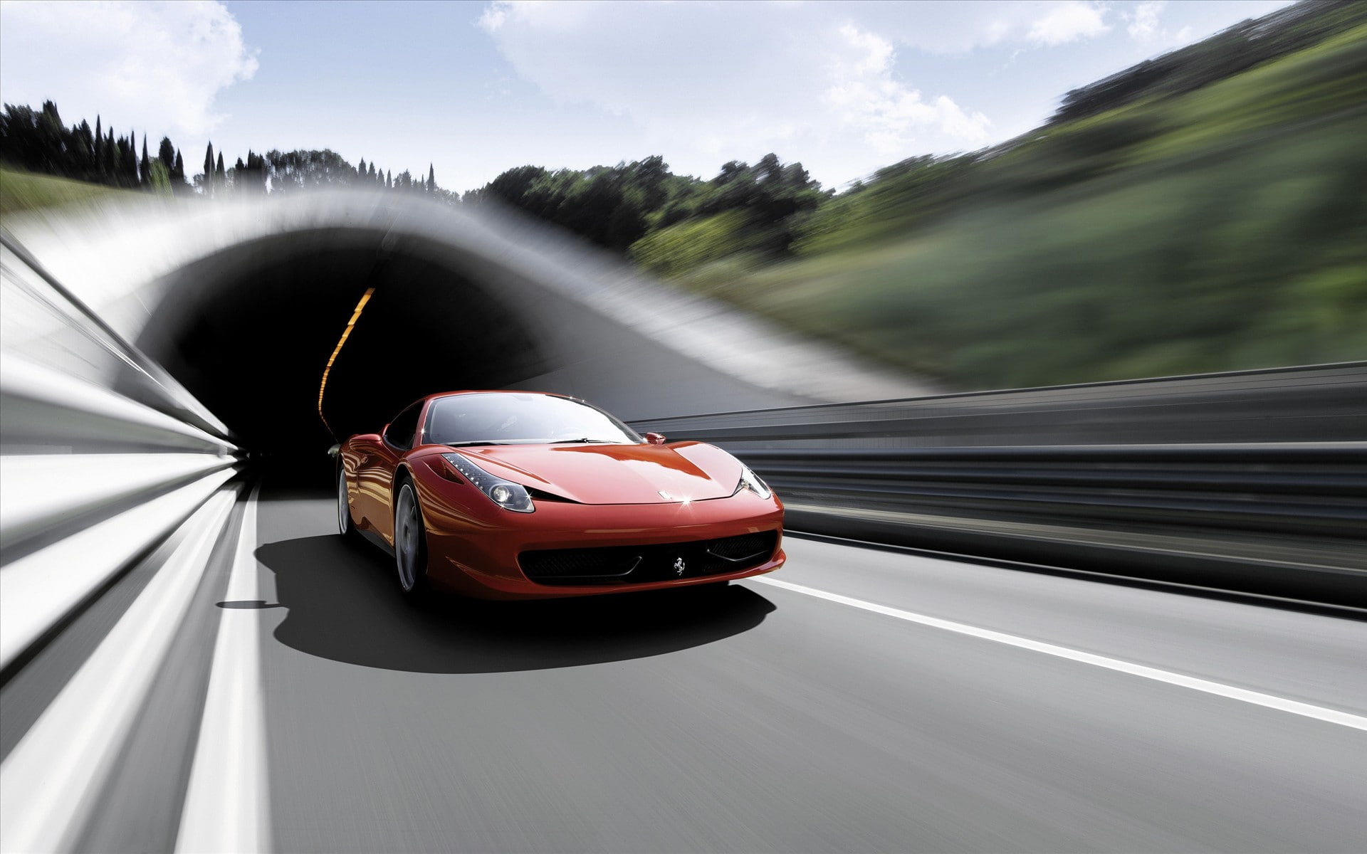 italia, 1080P, ferrari, supercar, red, HD Wallpaper