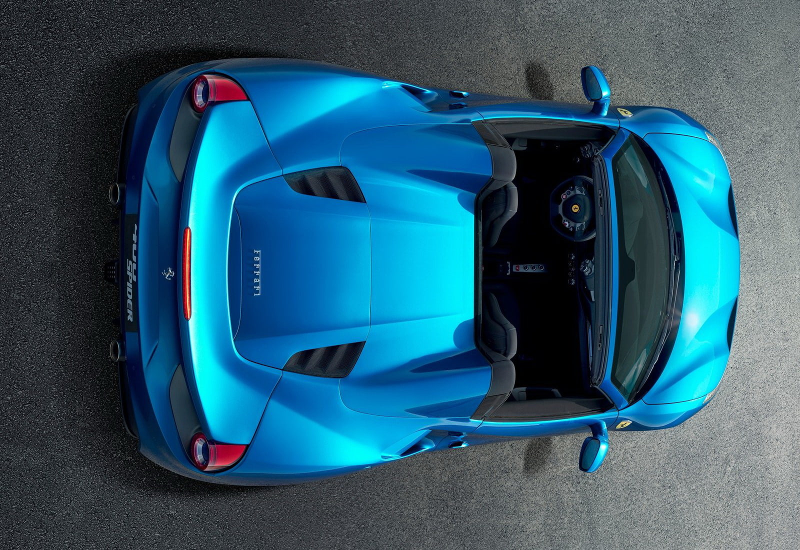 control, blue, no people, spider, day, motor vehicle, city, 488, single object, 720P, transportation, (2016), mode of transportation, outdoors, communication, HD Wallpaper