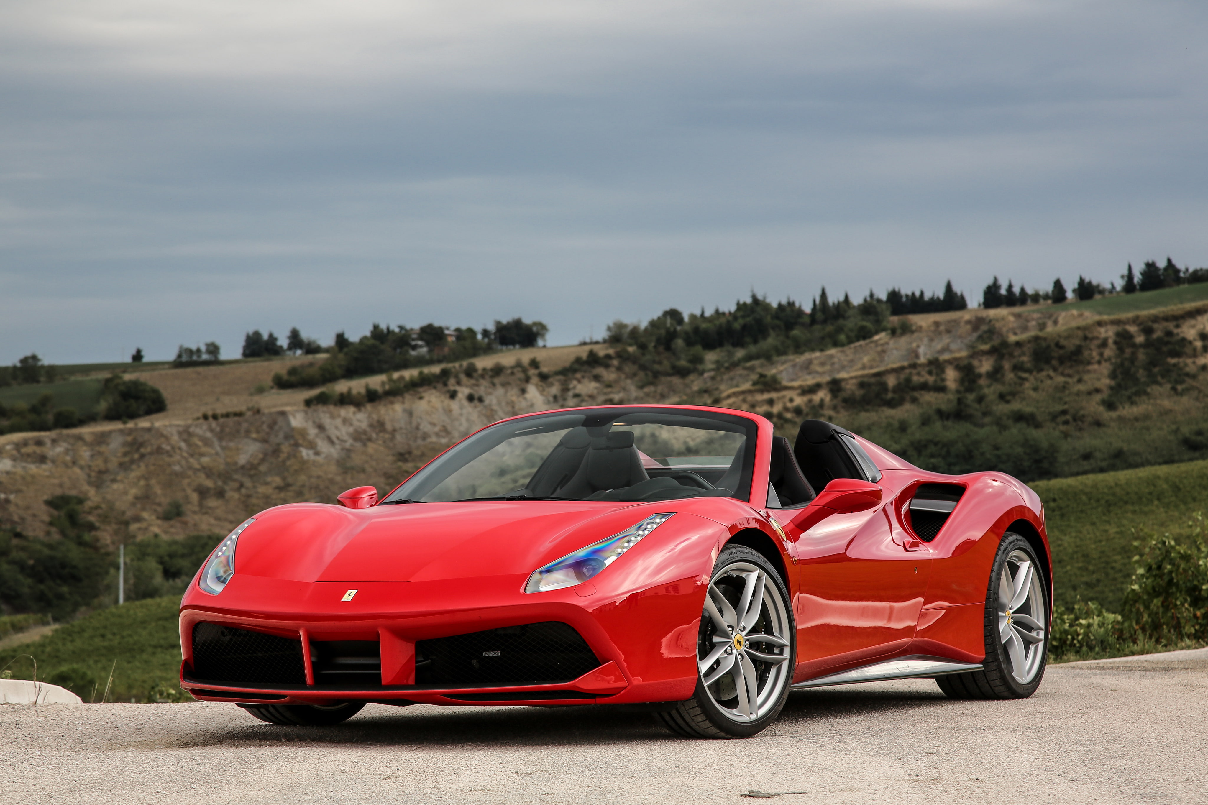 4K, convertible, 488, Spider, Ferrari, HD Wallpaper