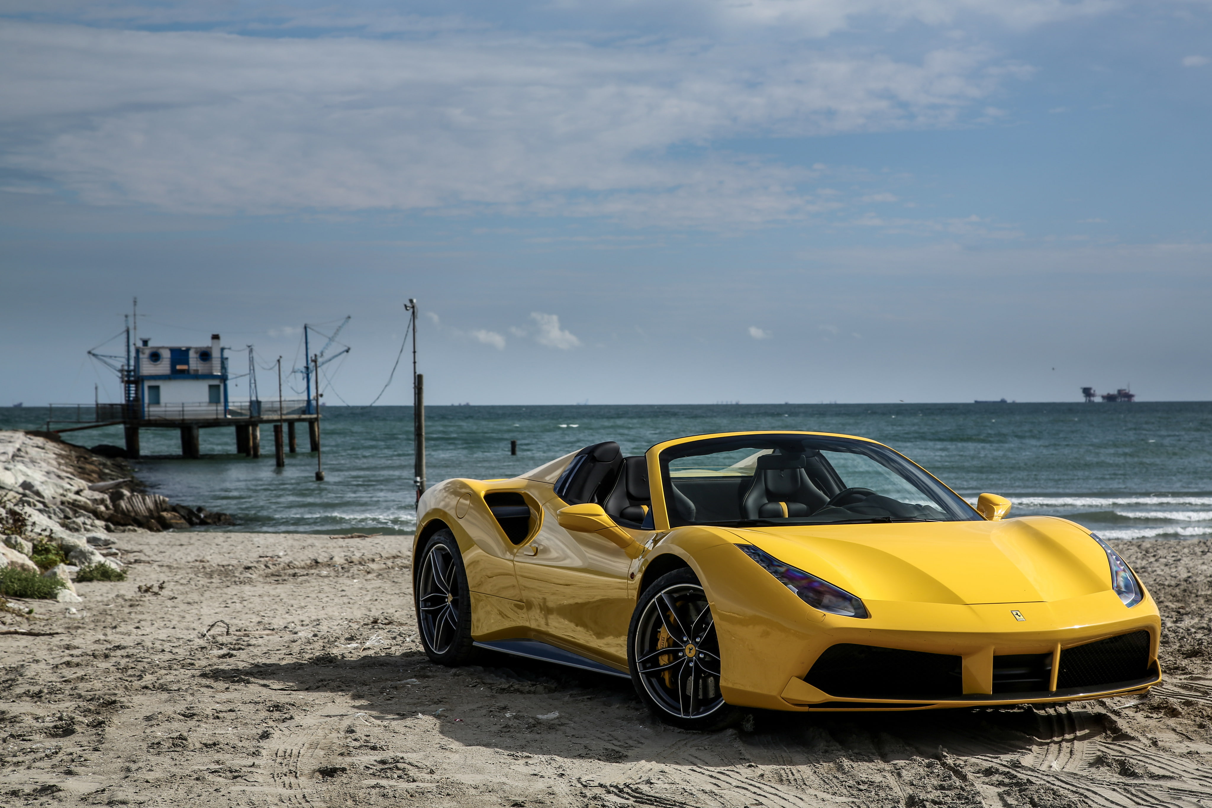 ferrari, spider, 4K, HD Wallpaper