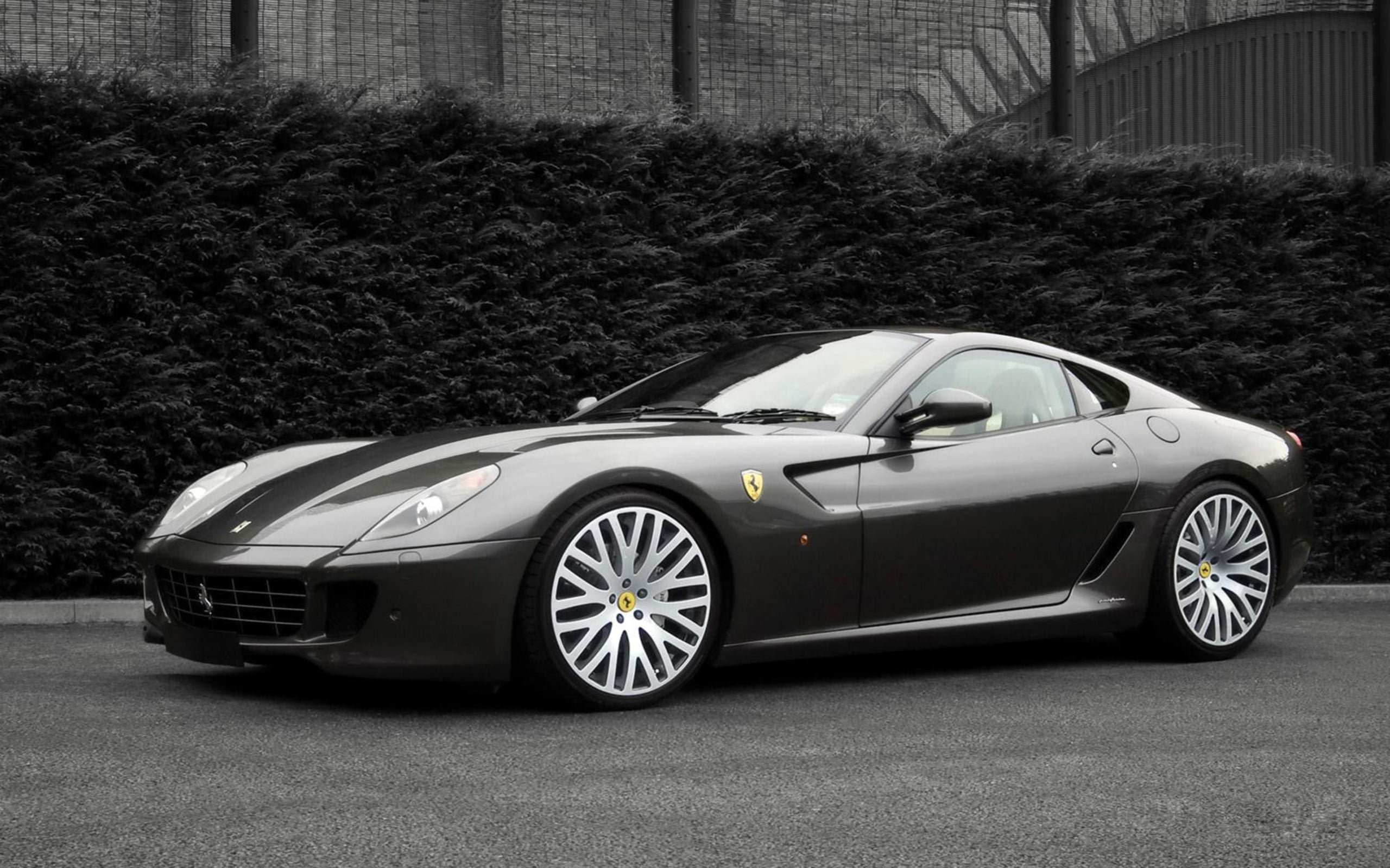 Ferrari, transportation, benz, mercedes, 2K, motor vehicle, Ferrari 599, no people, wheel, car, city, day, nature, personal land vehicle, sports car, architecture, HD Wallpaper