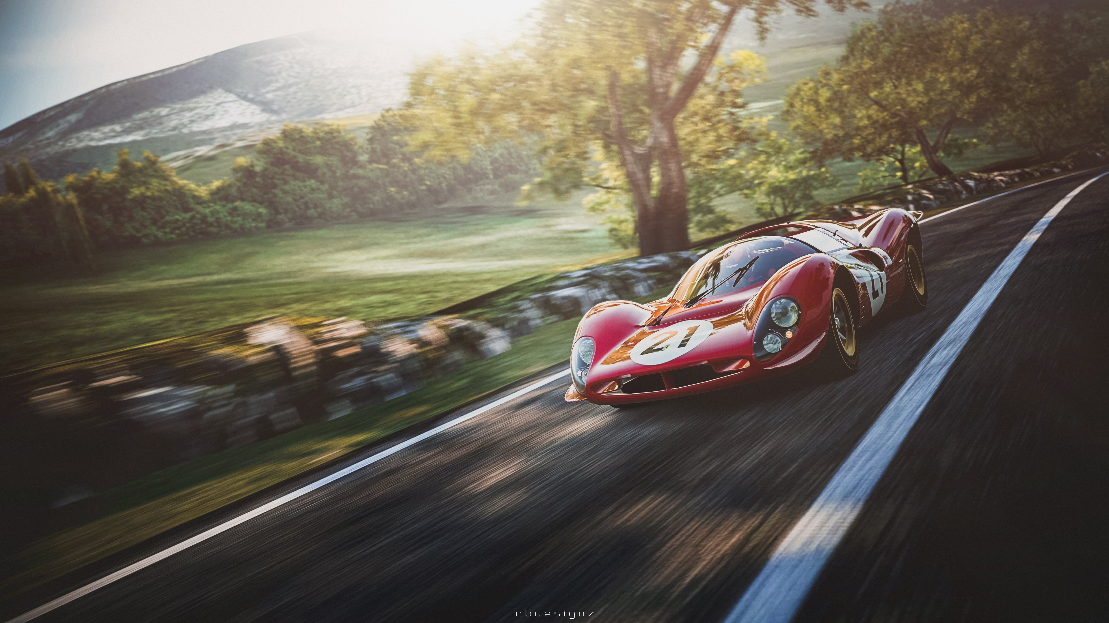 330, ferrari, nbdesignz, turismo, gran, 4K, HD Wallpaper