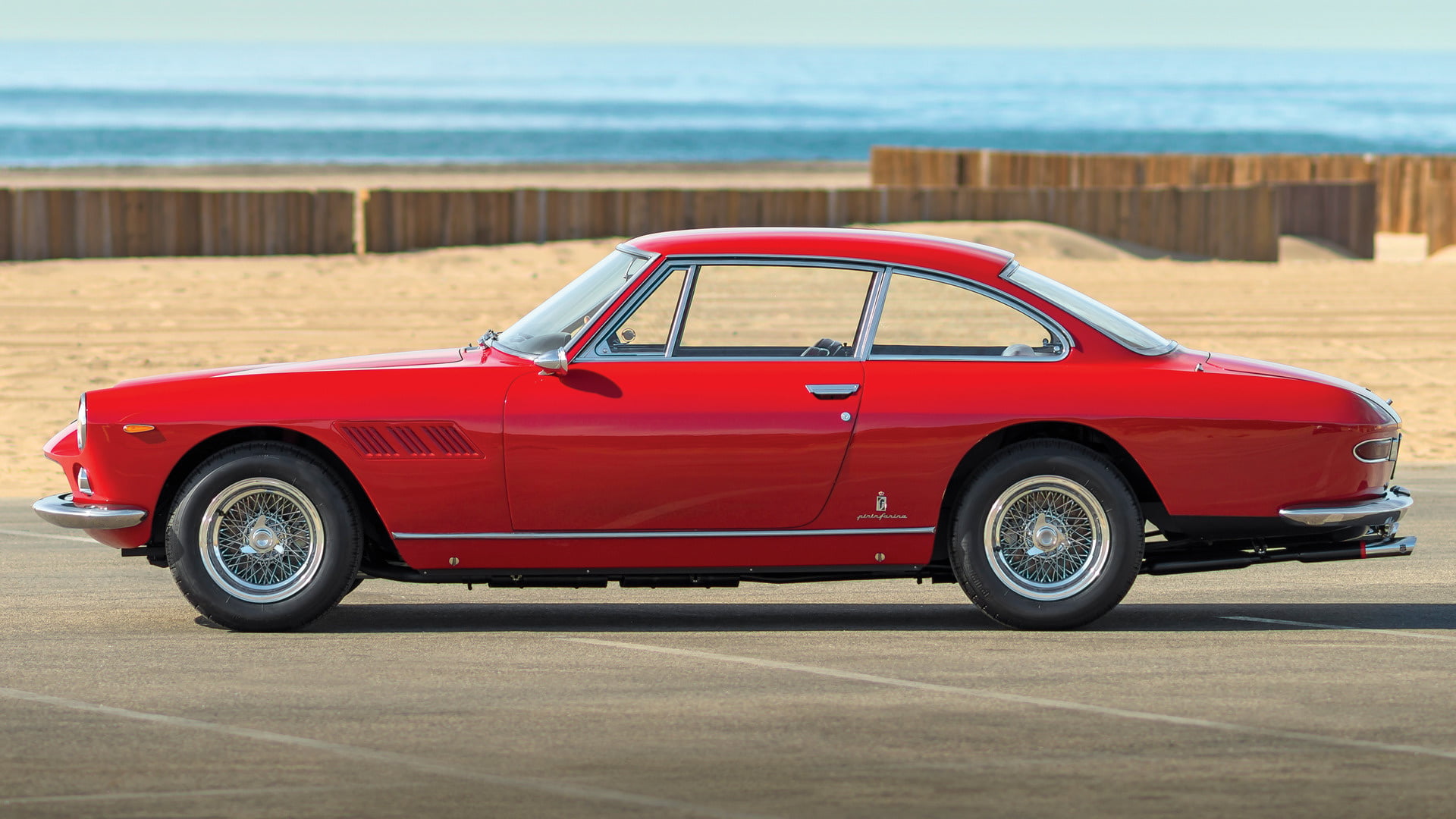 Sport Car, Grand Tourer, Ferrari 330 GT 2+2, Car, Old Car, Ferrari, 1080P, Red Car, HD Wallpaper