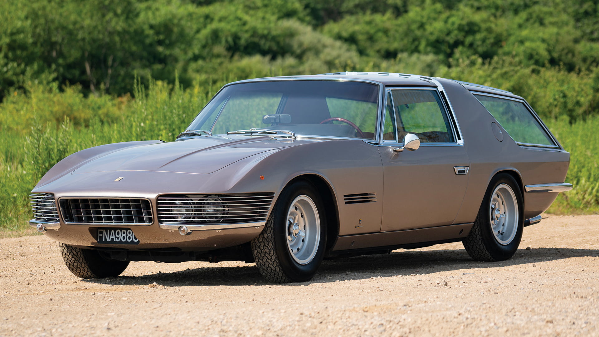 Ferrari 330 GT Shooting Brake by Vignale, Ferrari, Sport Car, Shooting-Brake, Grand Tourer, Old Car, 1080P, Car, Brown Car, Ferrari 330 GT Shooting Brake, HD Wallpaper