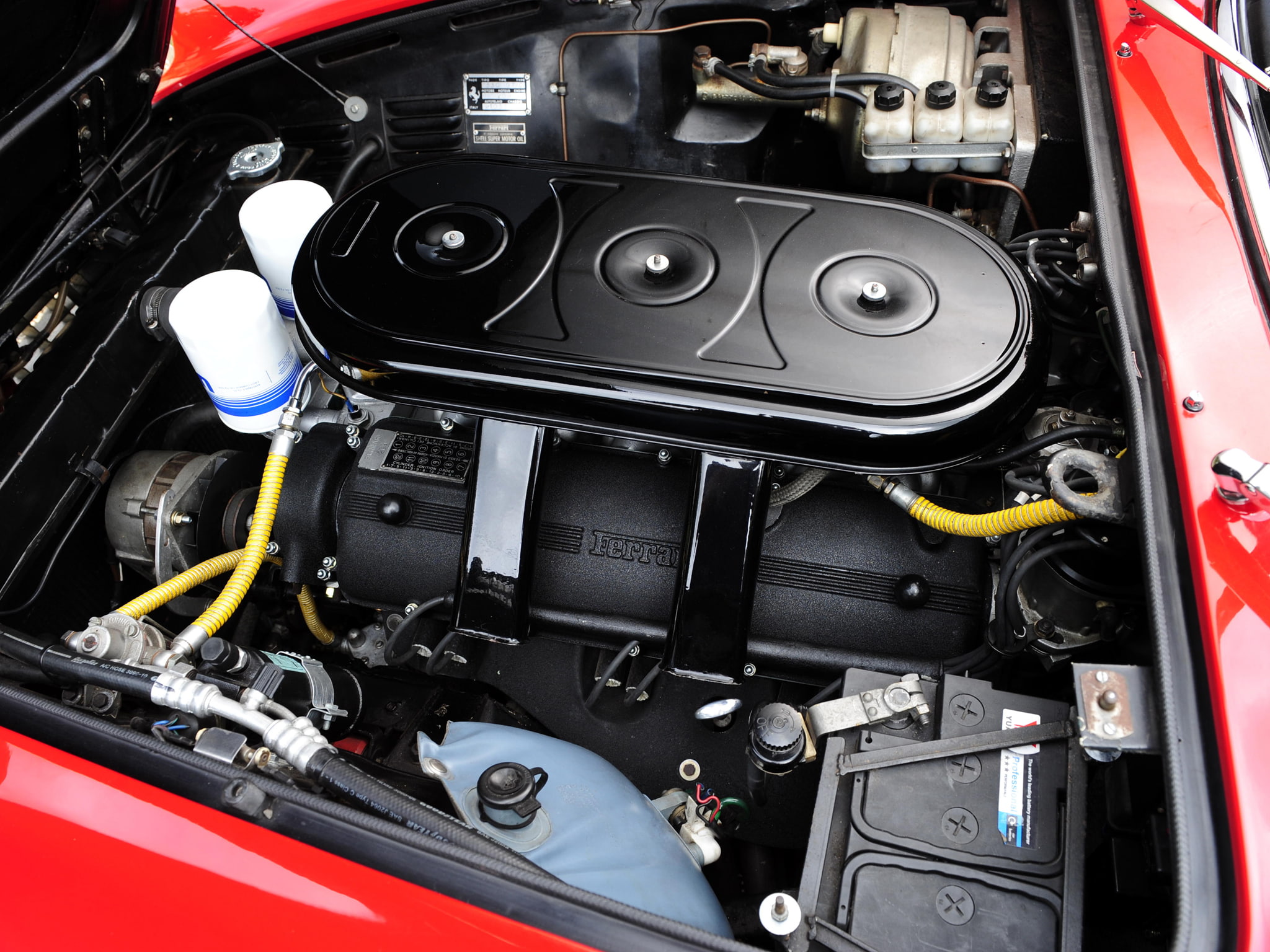 supercar, 1967, uk spec, ferrari, engine, 330, 1080P, gtc, classic, HD Wallpaper