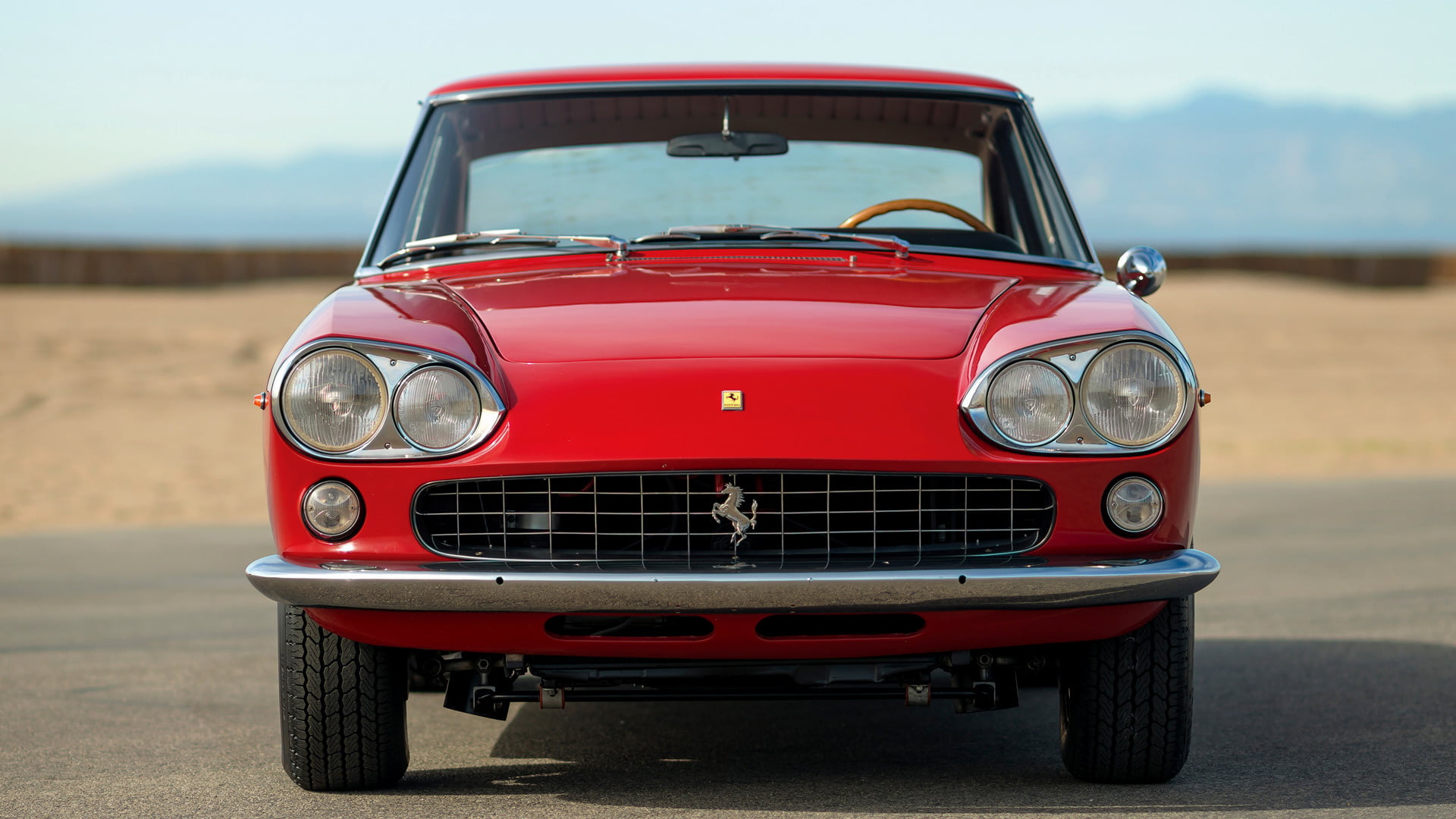 Red Car, Old Car, Grand Tourer, 1080P, Ferrari 330 GT 2+2, Car, Ferrari, Sport Car, HD Wallpaper