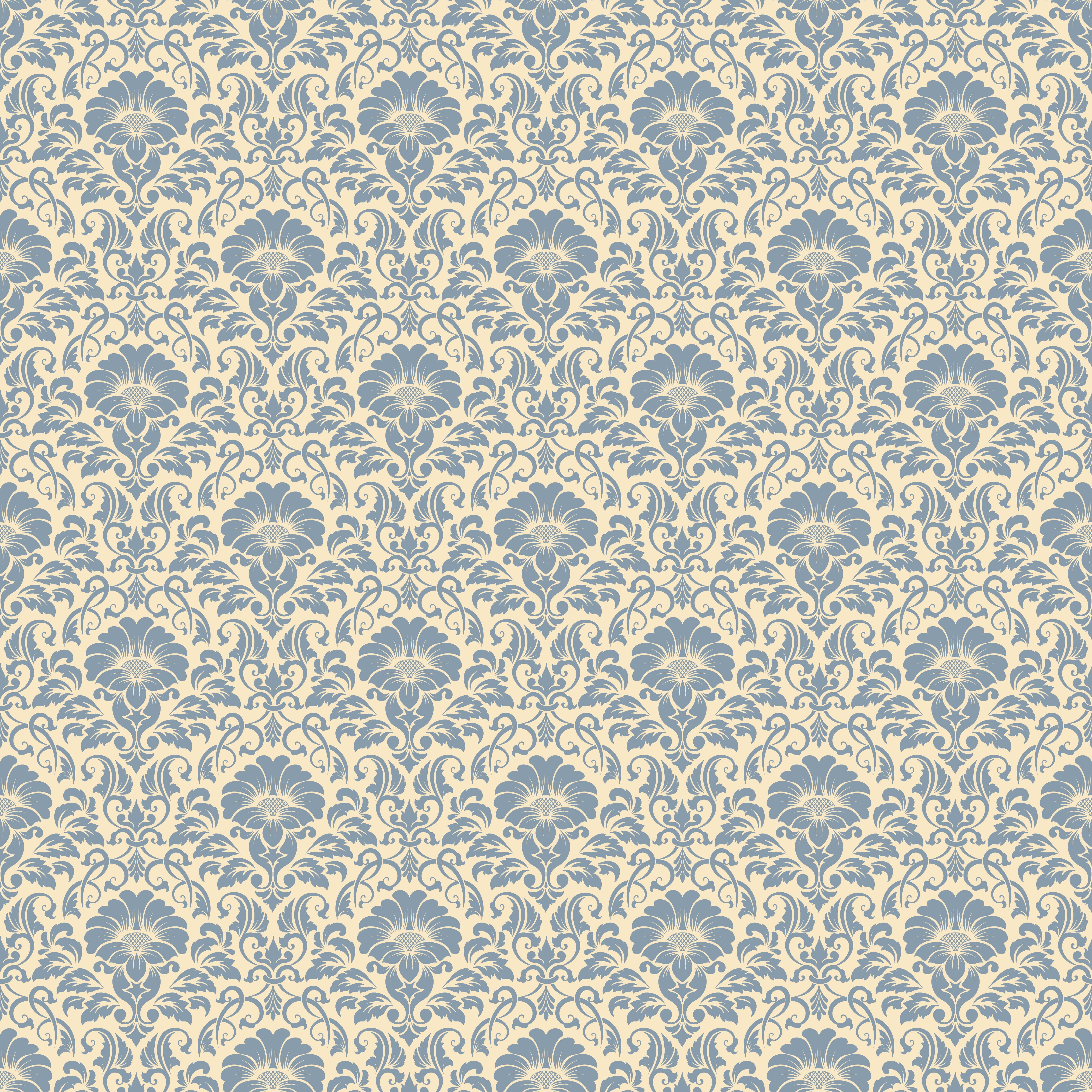 4K, ornament, flowers, pattern, style, vintage, seamless, victorian, Phone HD Wallpaper