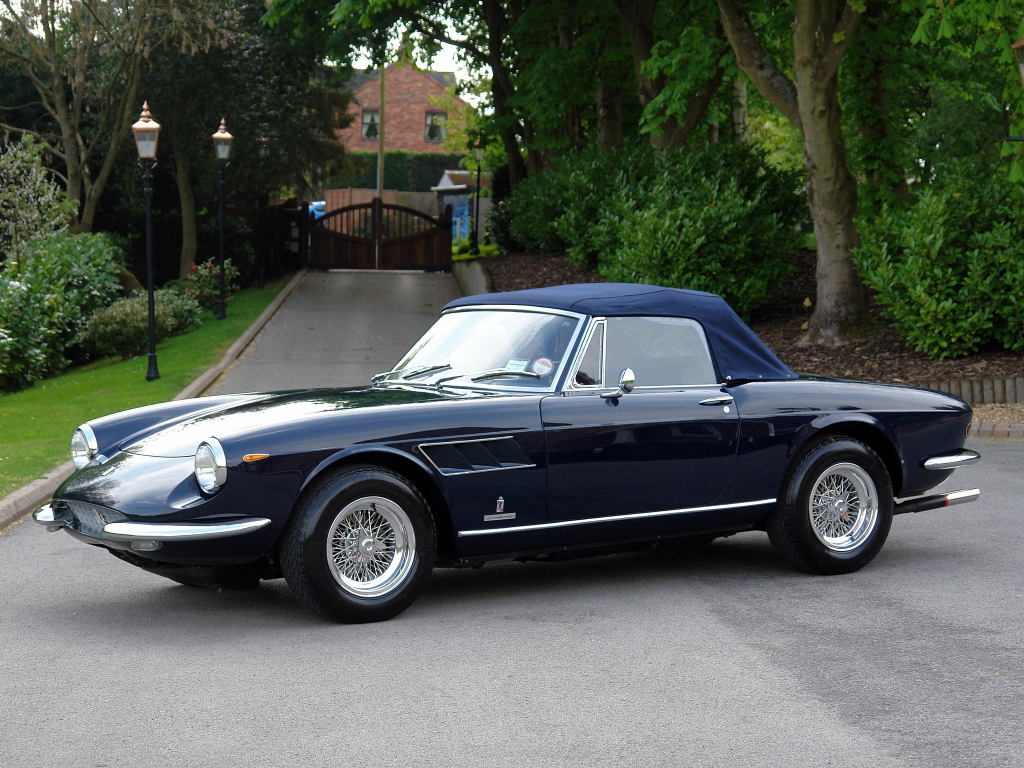 uk spec, 330, supercar, 1968, ferrari, classic, 1080P, gts, HD Wallpaper