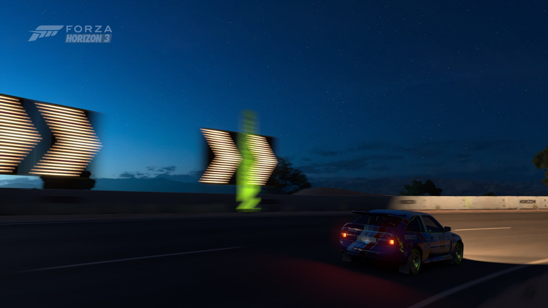 architecture, nature, 1080P, blurred motion, Ford Escort Cosworth, motor vehicle, no people, illuminated, car, city, low angle view, street, video games, HD Wallpaper