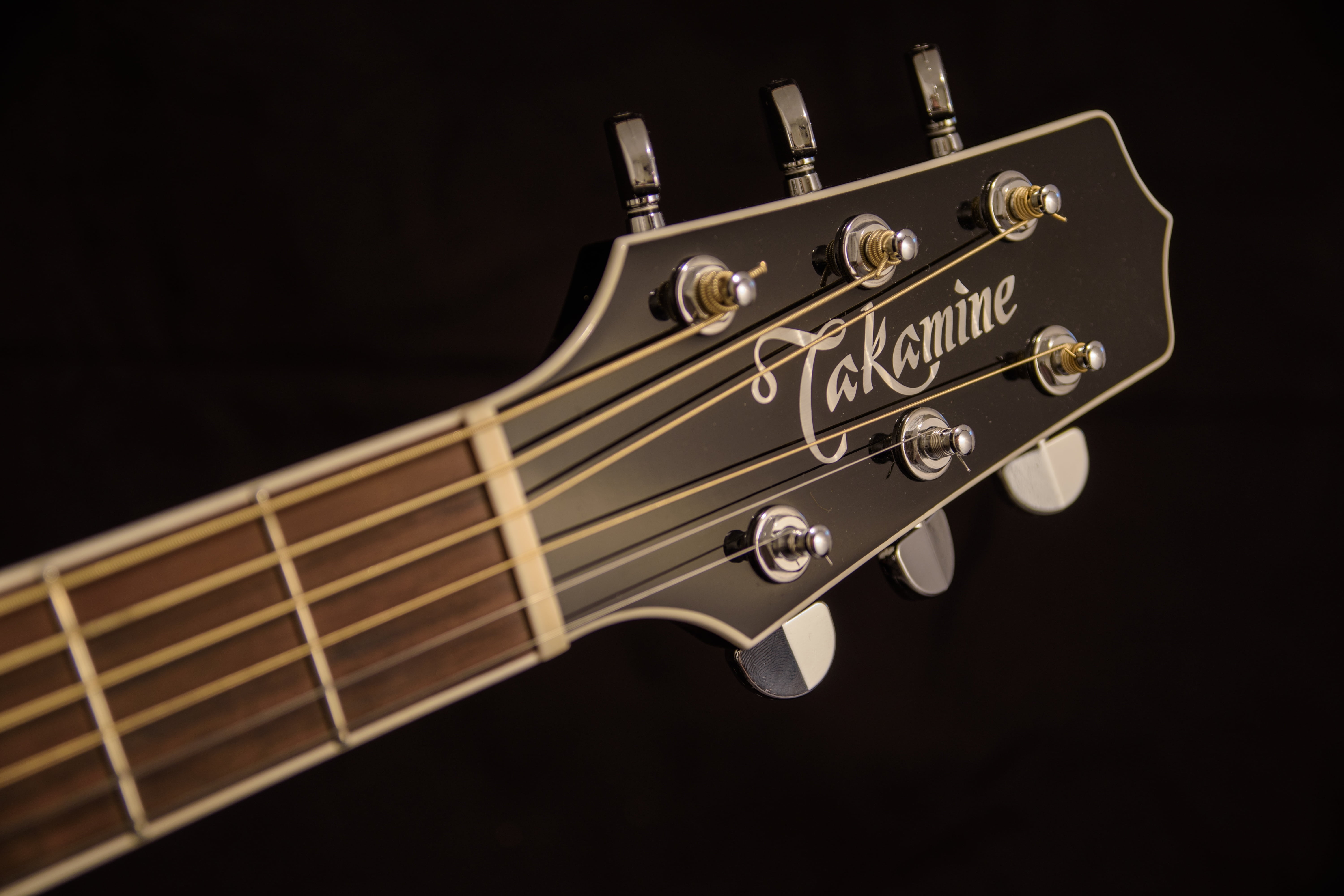 no people, string instrument, black, indoors, guitar, 5K, takamine, music, studio shot, headstock, performance, musical instrument, modern rock, electrical equipment, HD Wallpaper