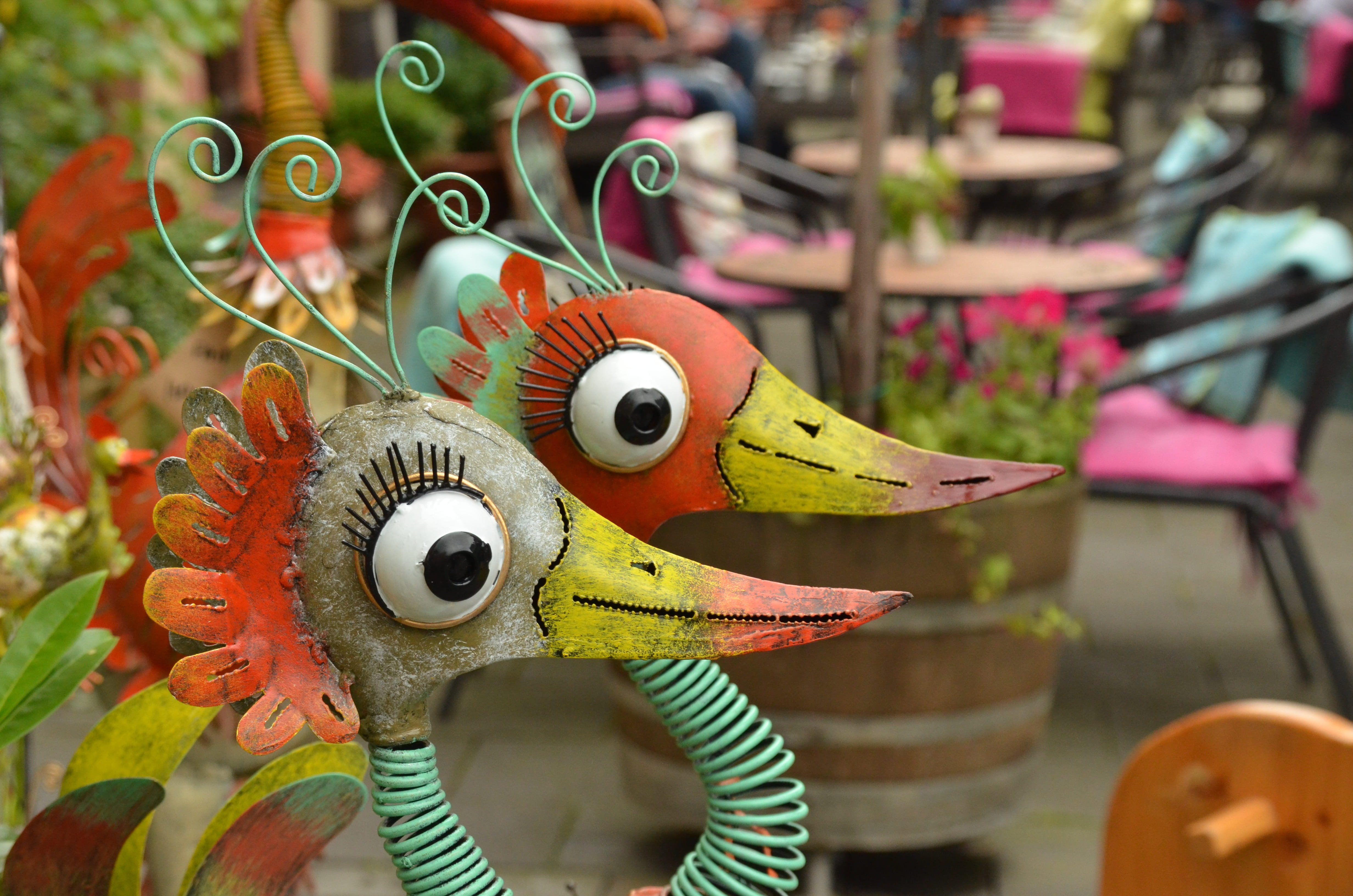 still life, multi colored, Metal, market, choice, animal representation, musical instrument, close-up, ornament, Garden, variation, Color, 4K, small business, HD Wallpaper