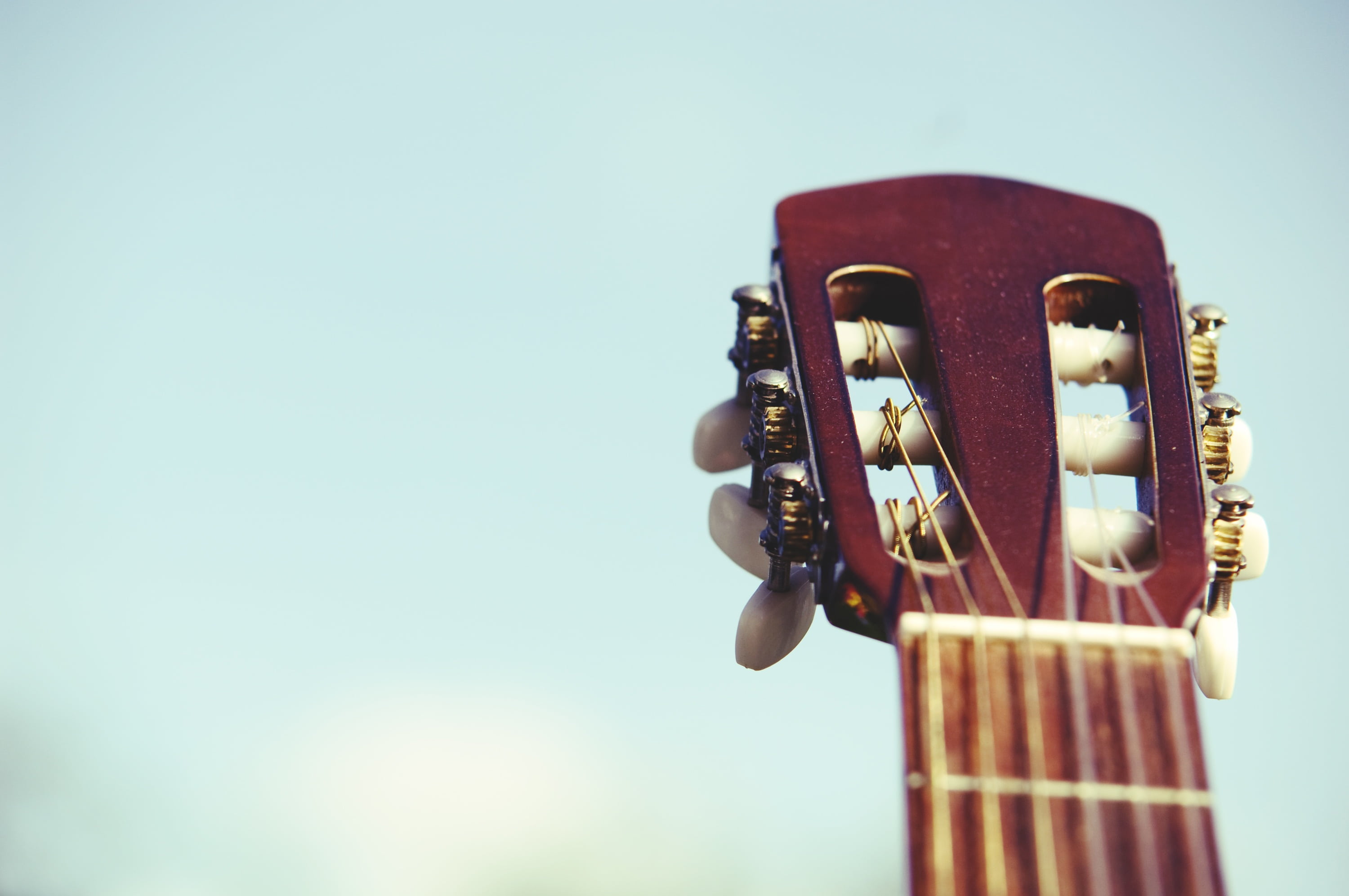 technology, musical instrument, sound, headstock, musical, speaker, day, string, closeup, photo, nature, old-fashioned, equipment, global communications, HD Wallpaper