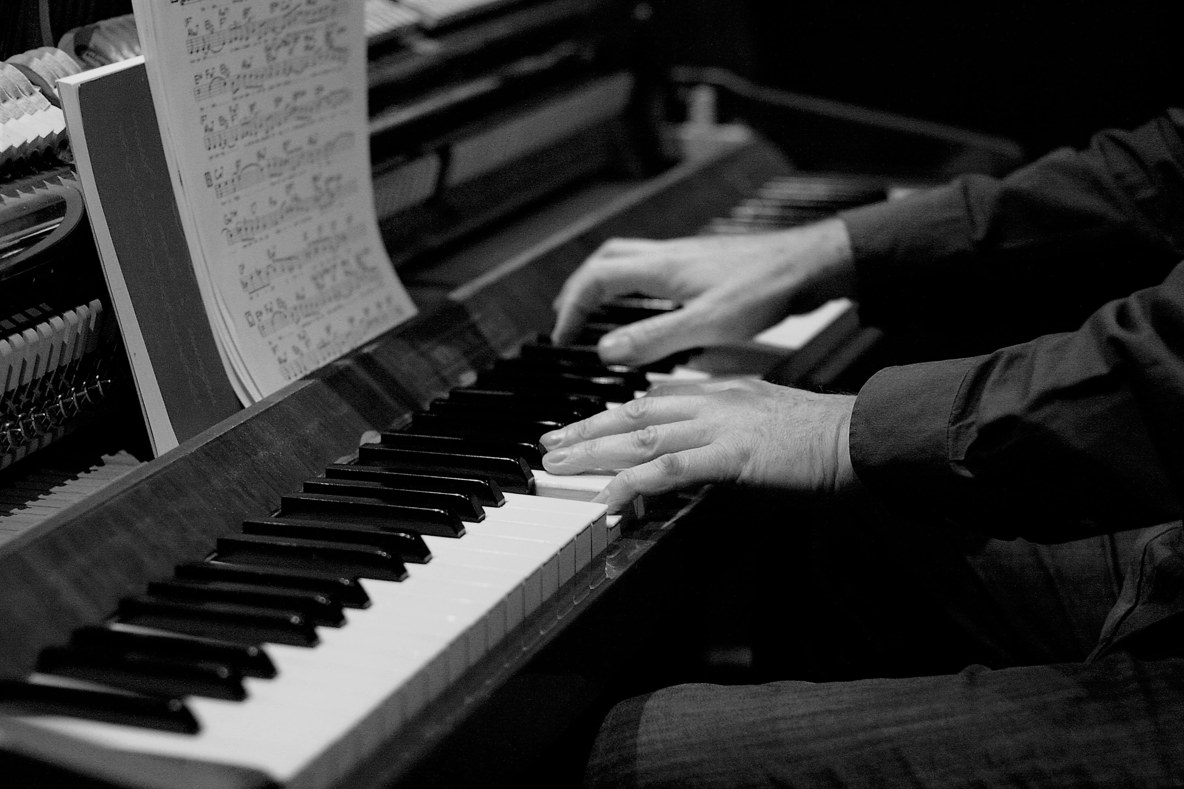 artist, white, keyboard instrument, keys, playing, finger, musical equipment, human hand, 4K, antique, close-up, music, arts culture and entertainment, HD Wallpaper