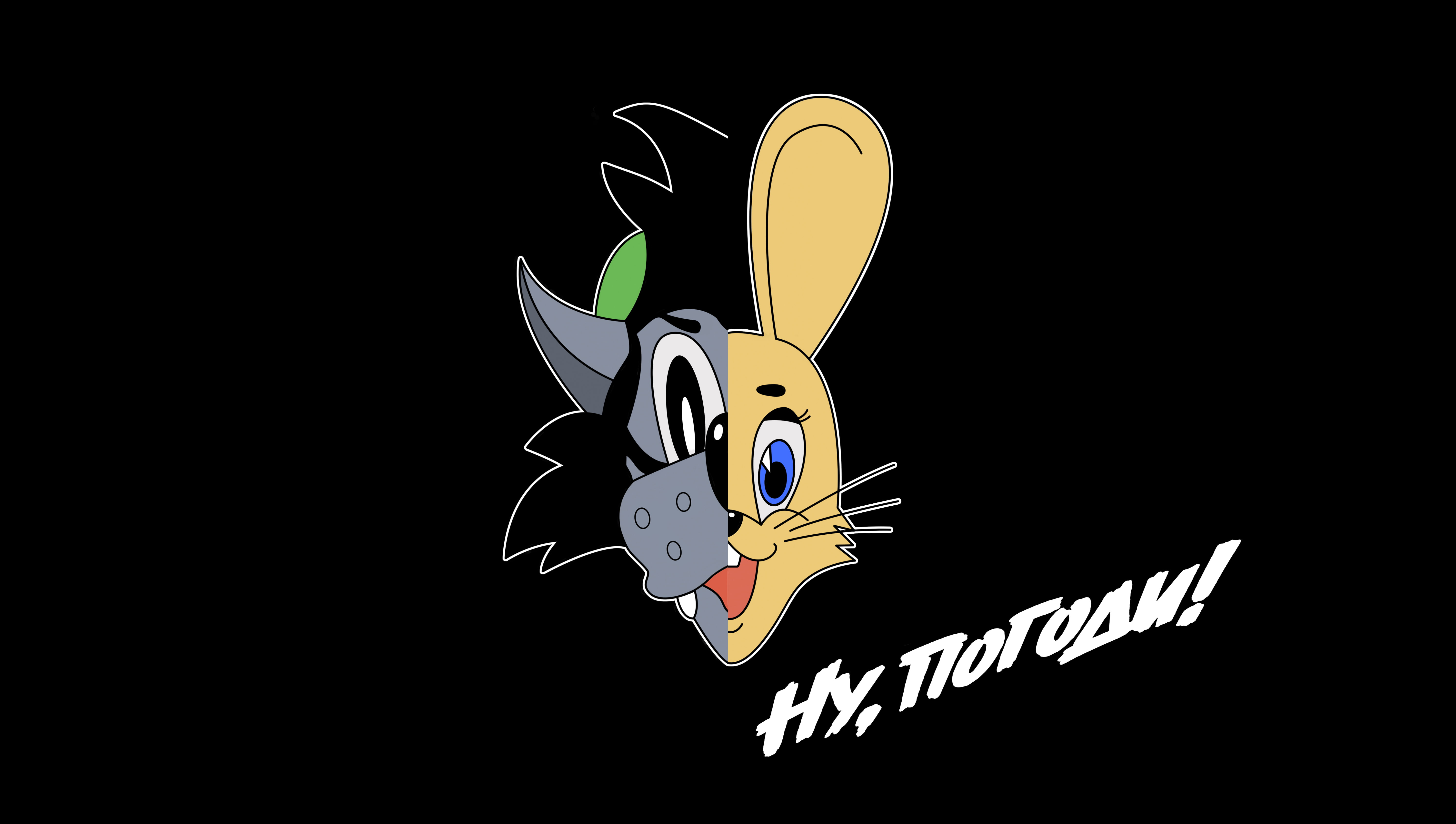 cartoon, Soviet cartoons, animal Ear, parody, nature, art and craft, album, illustration, yellow, creativity, art, black Color, black background, holiday, HD Wallpaper