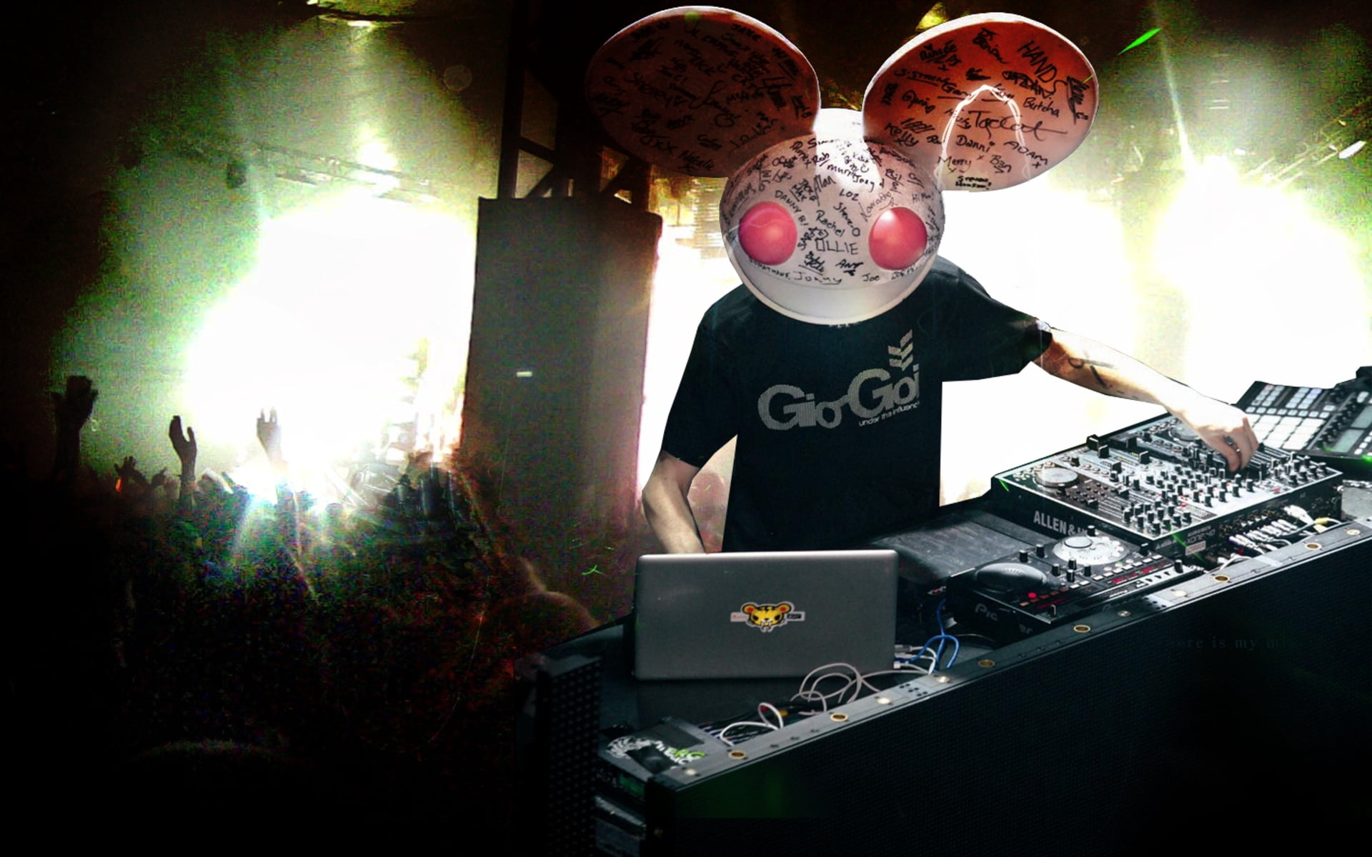 performance, eyes, men, turntable, event, nightclub, adult, lighting Equipment, people, party - Social Event, equipment, clubbing, club, stage - Performance Space, HD Wallpaper