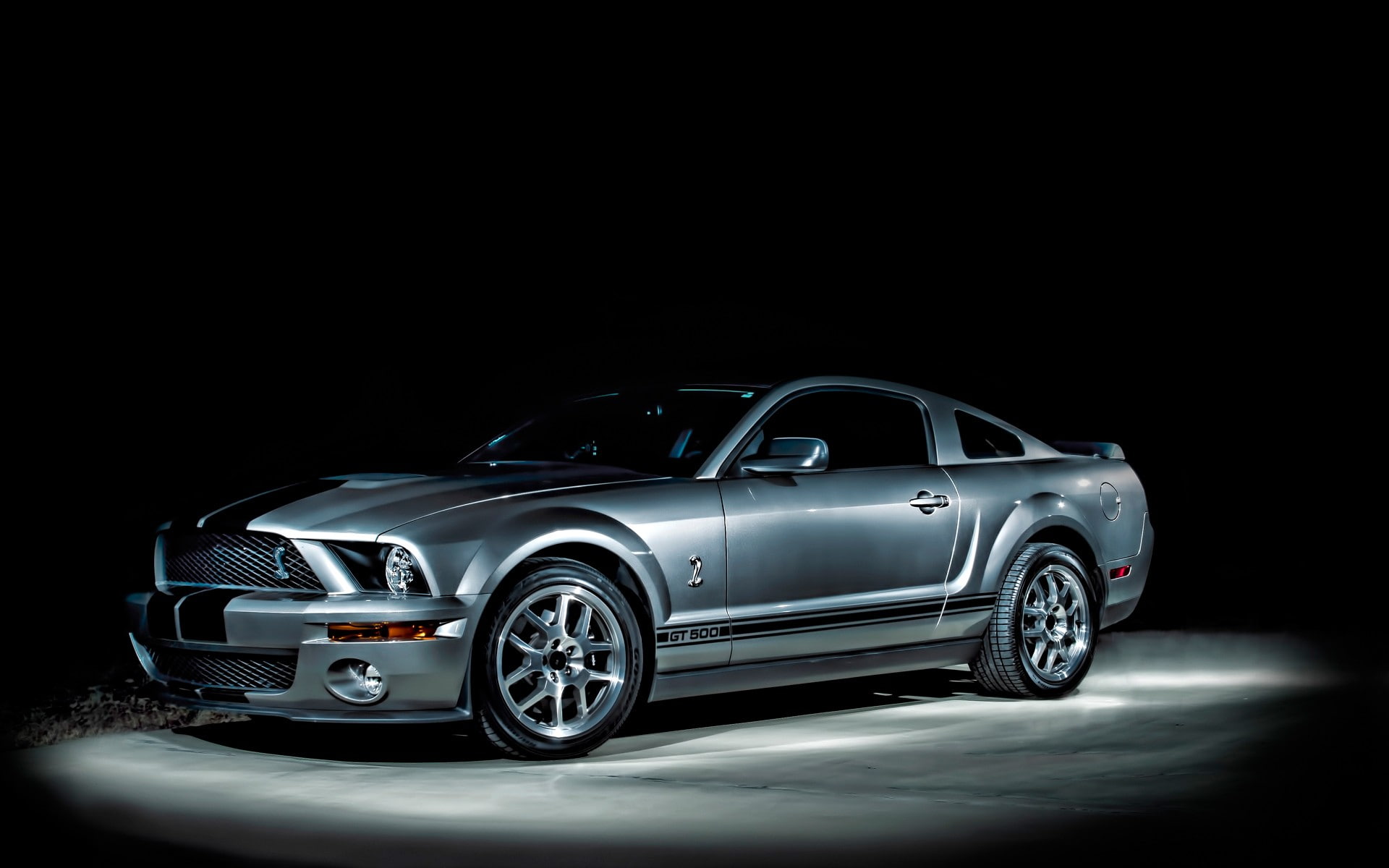 mode of transportation, speed, dark, studio shot, 1080P, no people, indoors, vintage car, Ford Mustang Shelby, sports car, transportation, convertible, HD Wallpaper